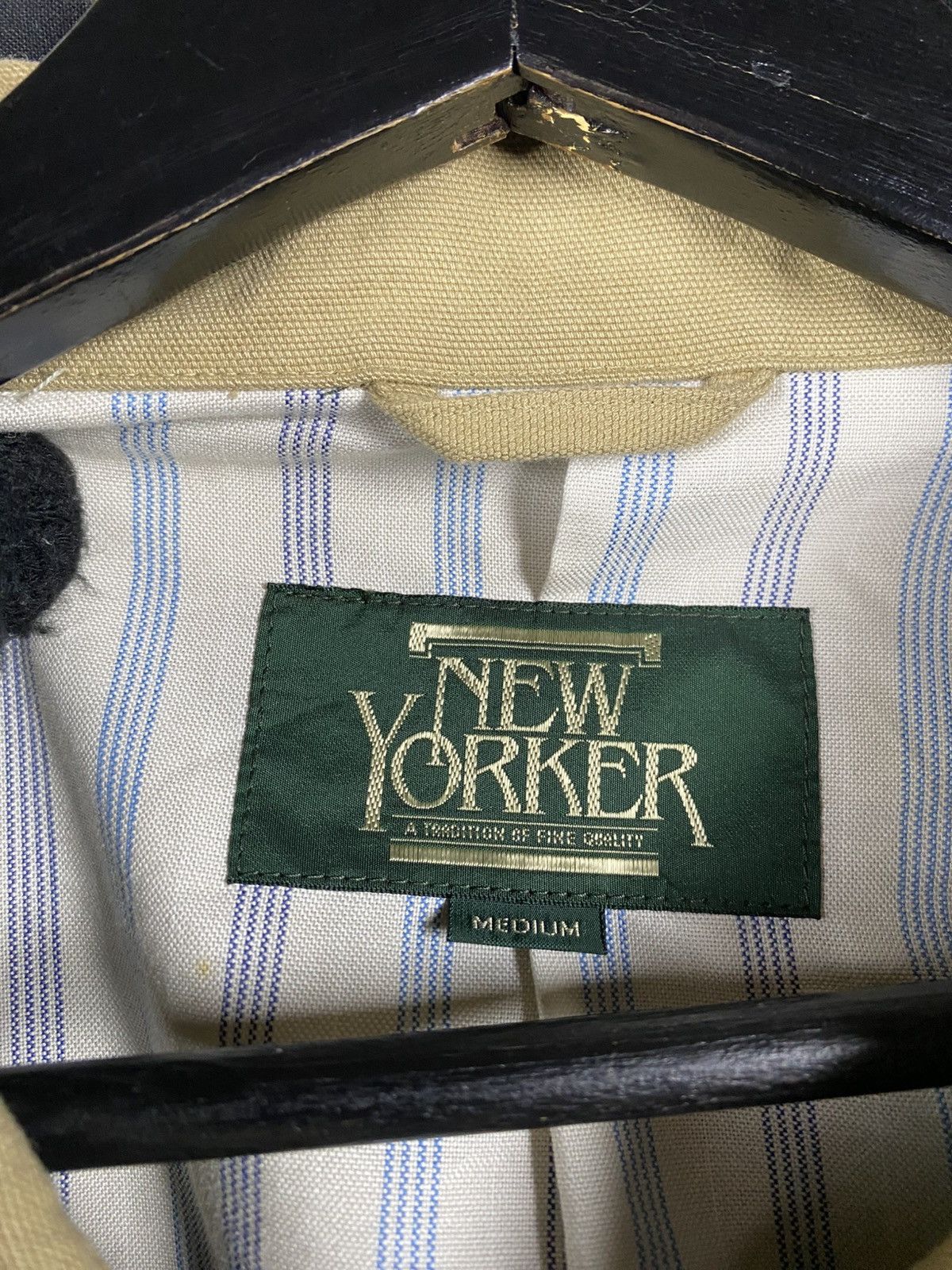 Vintage Vintage New Yorker Beige Zip Jacket – Classic Minimalist Size US M / EU 48-50 / 2 - 10 Thumbnail