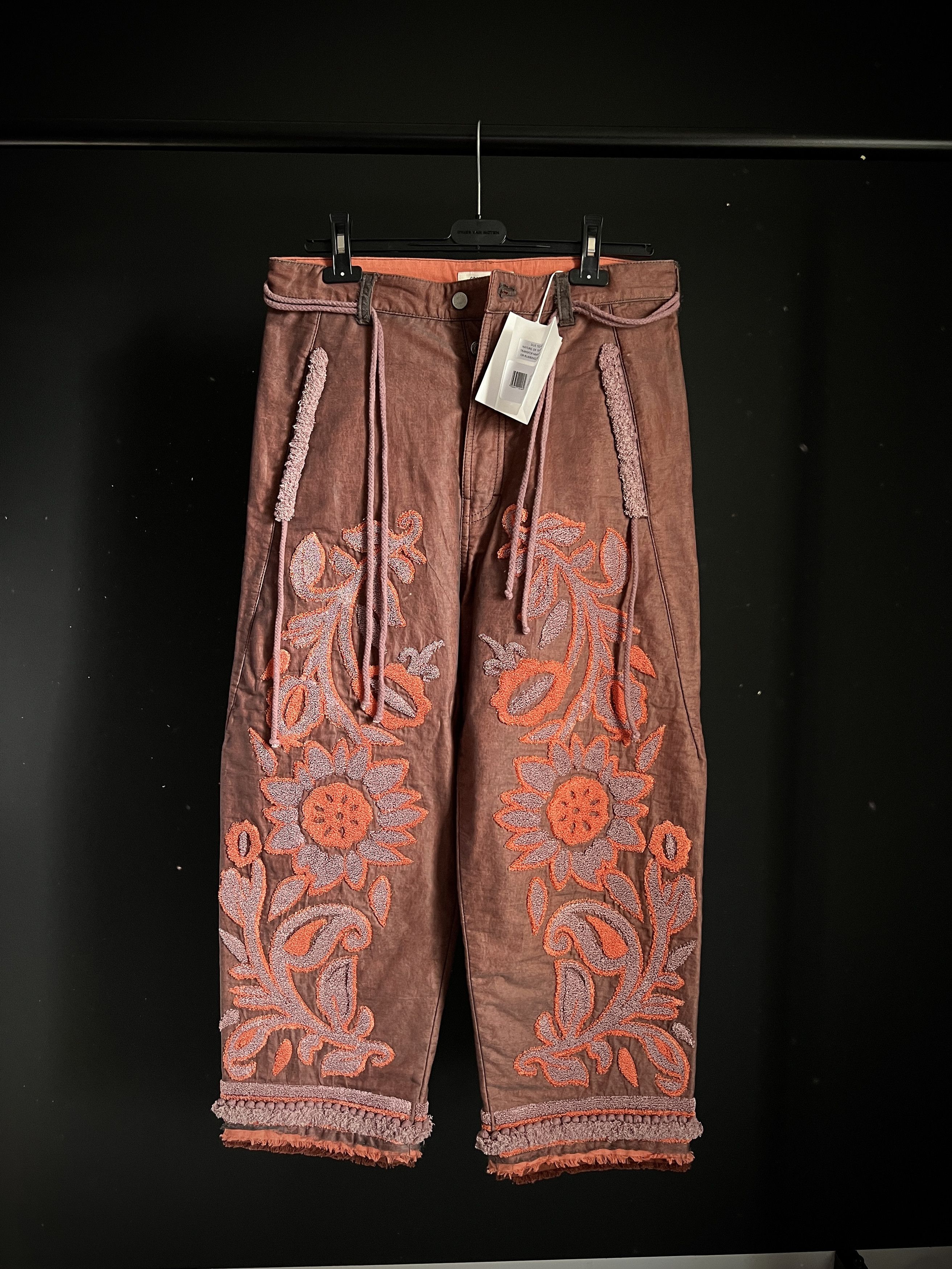 image of Craig Green Tapestry Trousers in Salmon, Men's (Size 30)