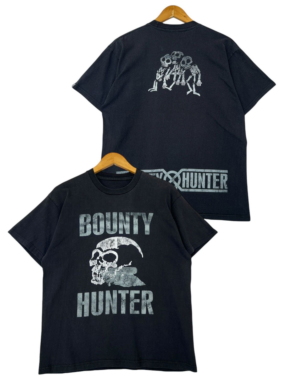 Vintage Vintage Bounty Hunter Skull Skeleton Black Tee Medium Size US M / EU 48-50 / 2 - 1 Thumbnail