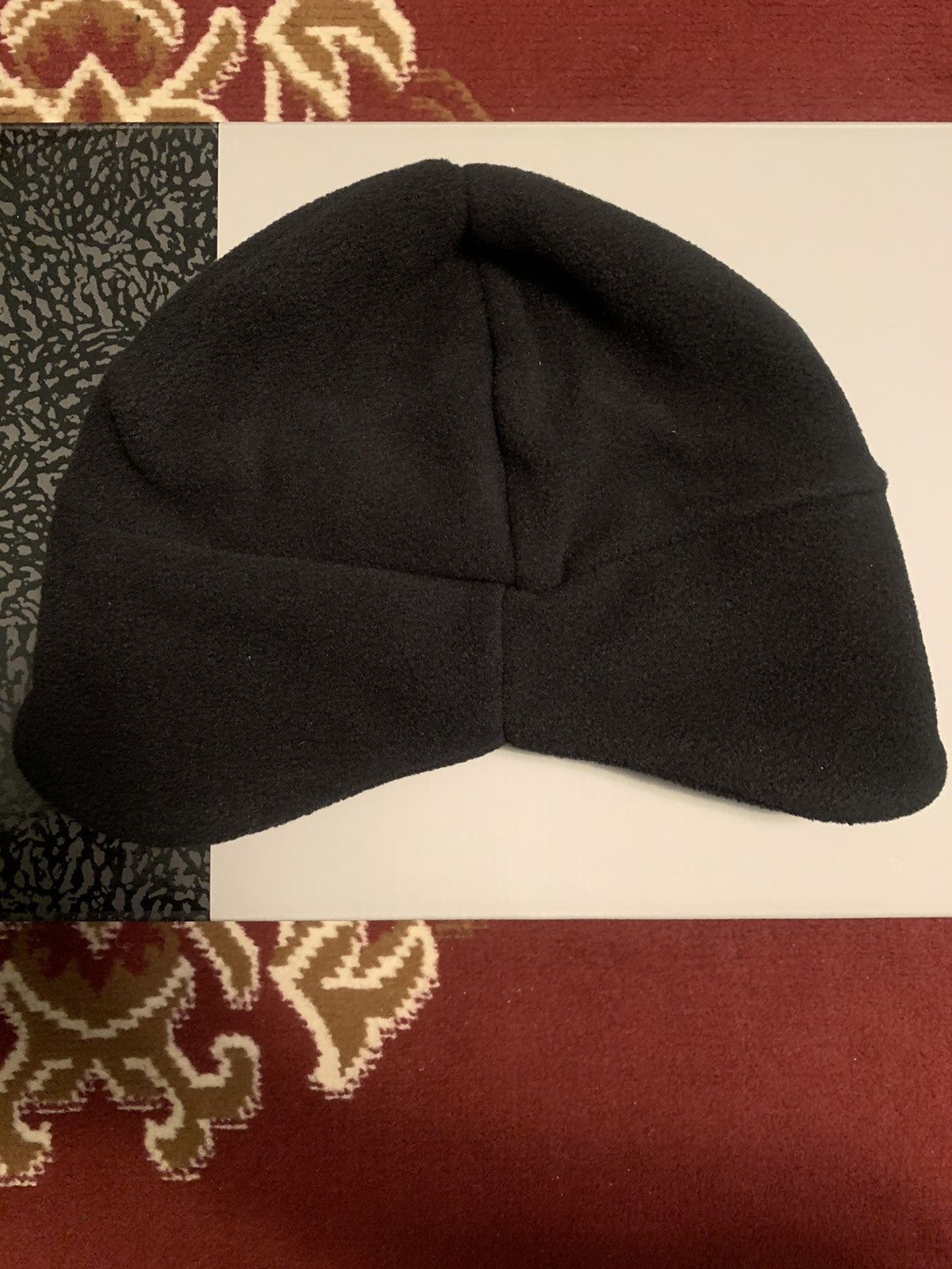 Our Legacy × Stussy Our Legacy x Stussy Workshop Polar Fleece Beanie Black Size ONE SIZE - 2 Thumbnail