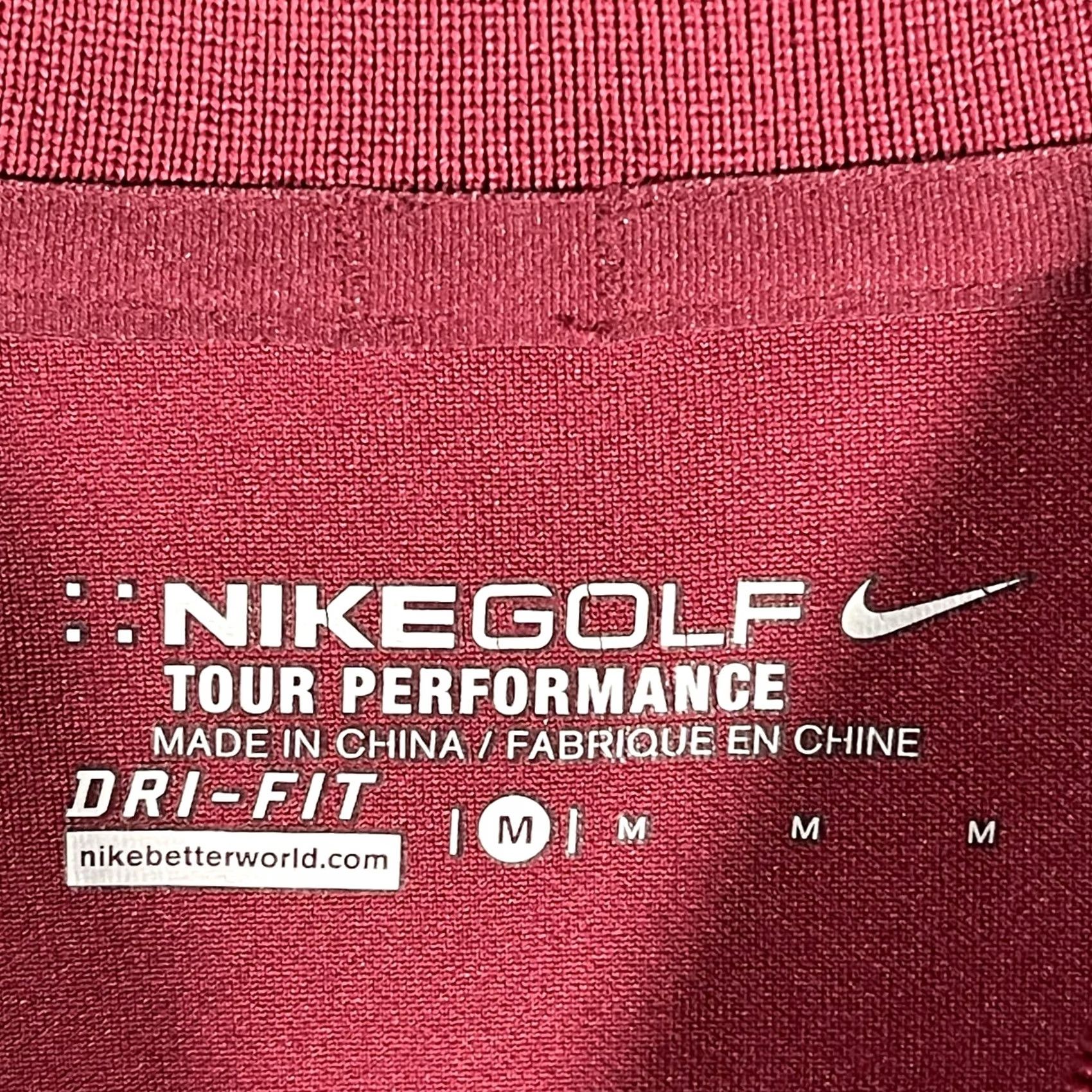 Nike Nike Golf Polo Shirt Mens M Red Tour Performance Dri-FIT Victoria National Short Sleeve Solid Logo Embroidered Swoosh Mens Golf Polo Size US M / EU 48-50 / 2 - 6 Thumbnail