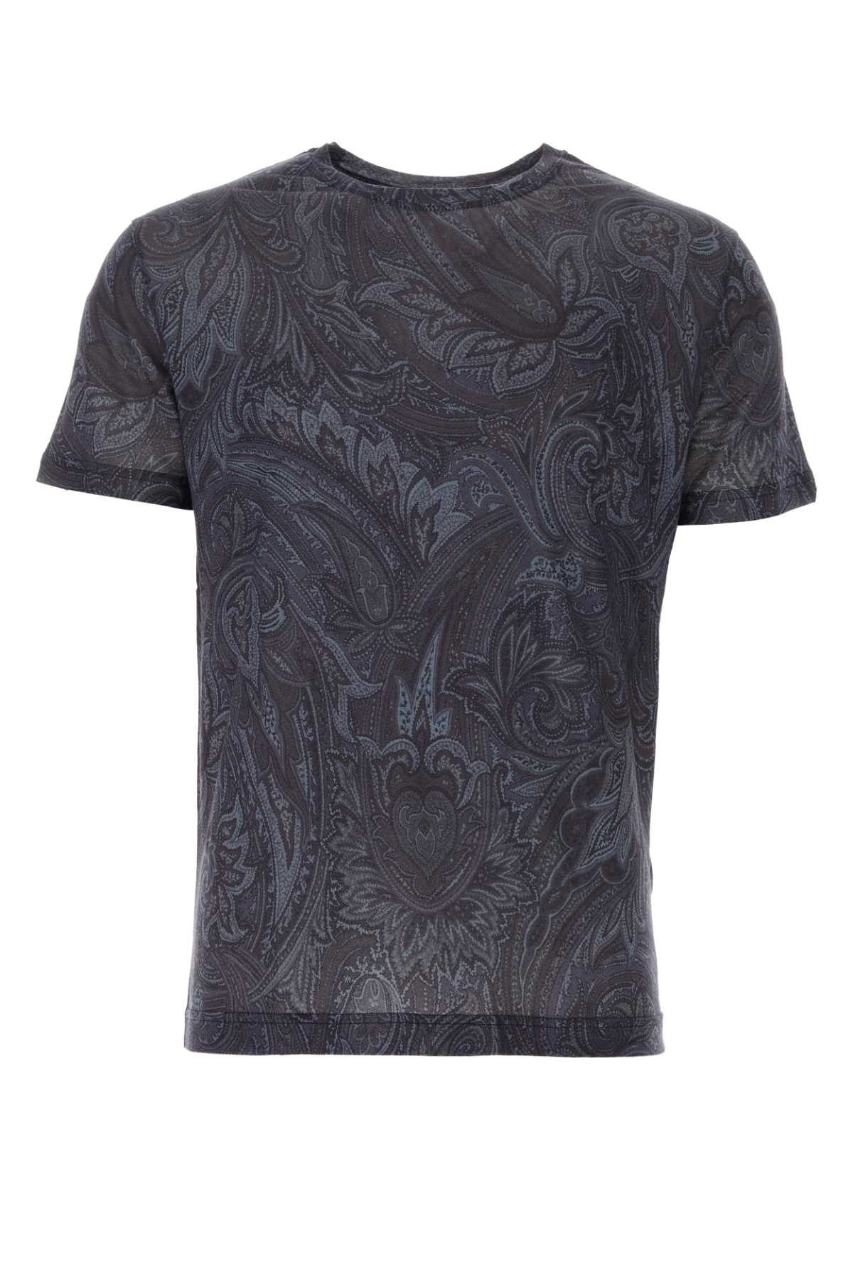 image of Etro Printed Lyocell T-Shirt, Men's (Size Medium)