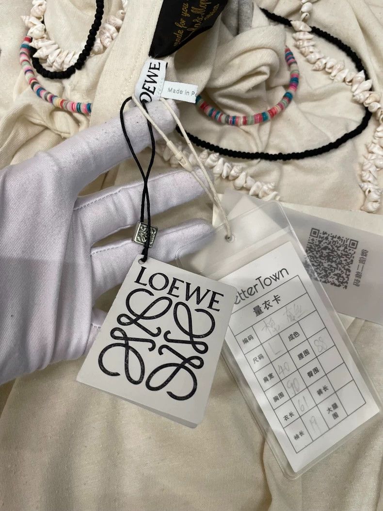 Loewe LOEWE White cotton T-shirt Size L / US 10 / IT 46 - 8 Thumbnail