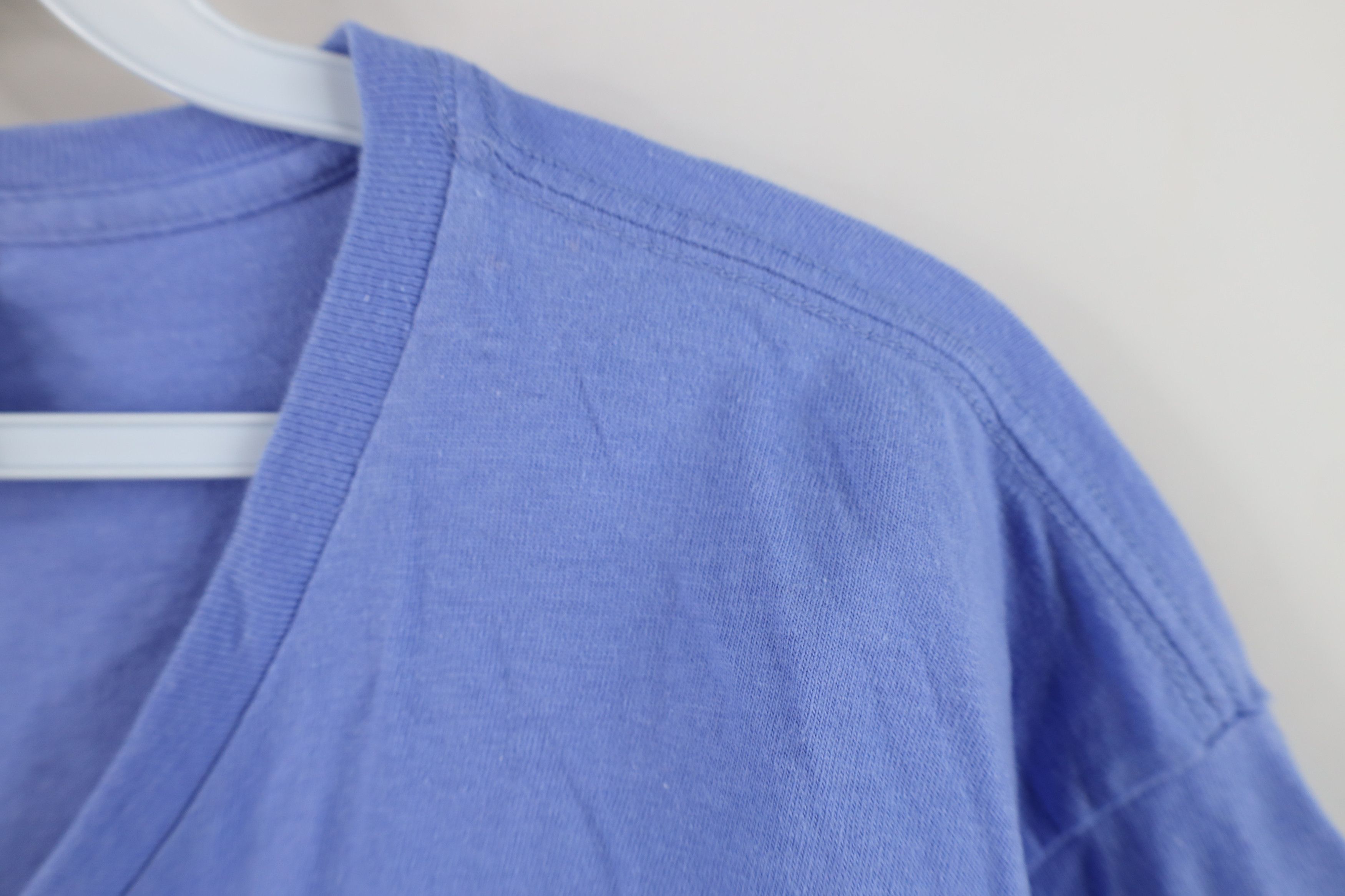 Nike Vintage 90s Y2K Nike Scott Mini Swoosh T-Shirt Periwinkle Size XL / US 12-14 / IT 48-50 - 6 Thumbnail