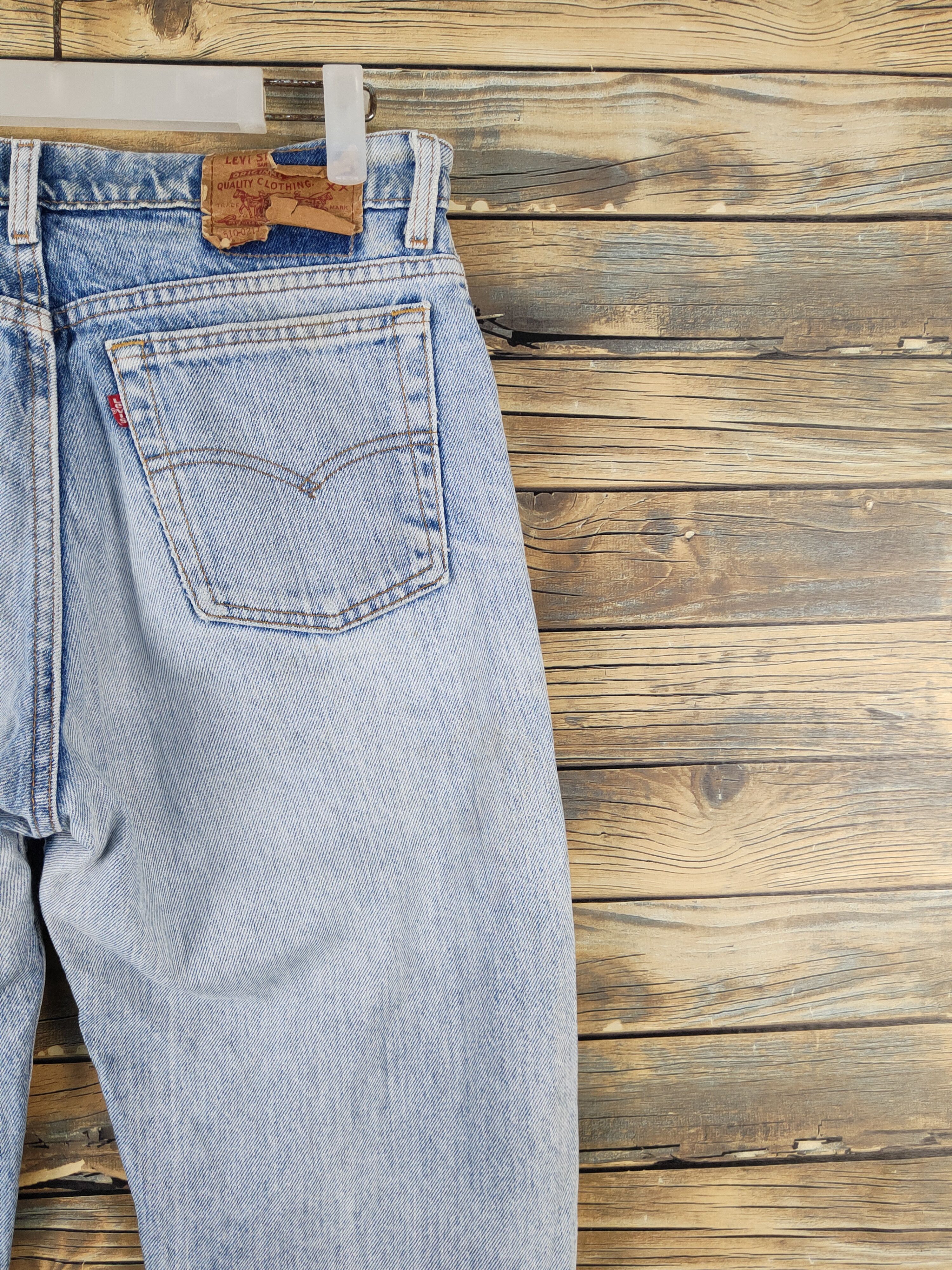 Levi's 510 Levi's Blue Distressed Ripped denim Jeans #W2078 Size US 33 - 11 Thumbnail