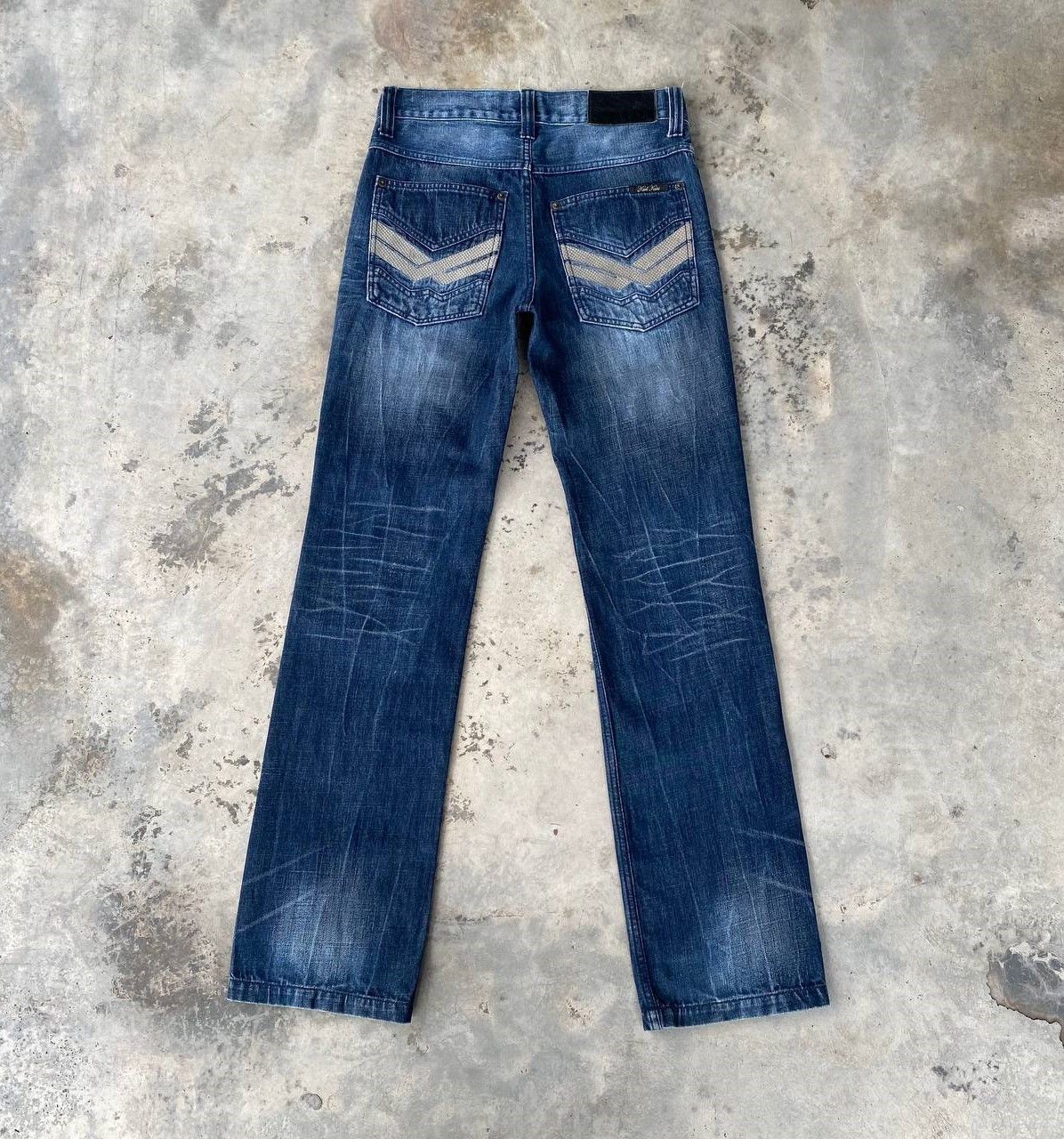 Karl Kani BJ05-25 KARL KANI DISTRESSED REPAIRED DENIM TIGER-CLAW MARK Size US 30 / EU 46 - 3 Thumbnail