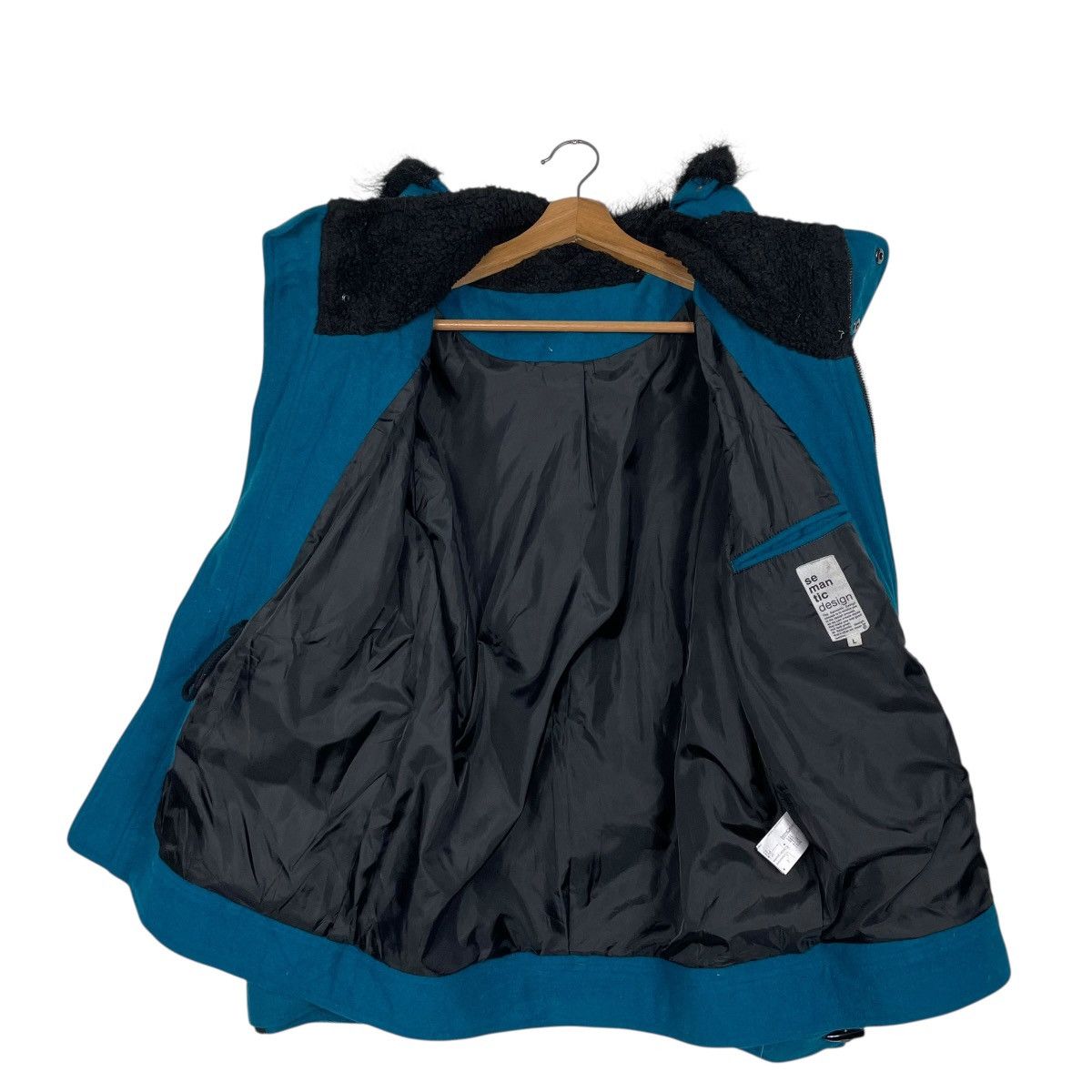 semanticdesign Semantic Design Hooded Wool Duffle Jacket Size US M / EU 48-50 / 2 - 12 Thumbnail