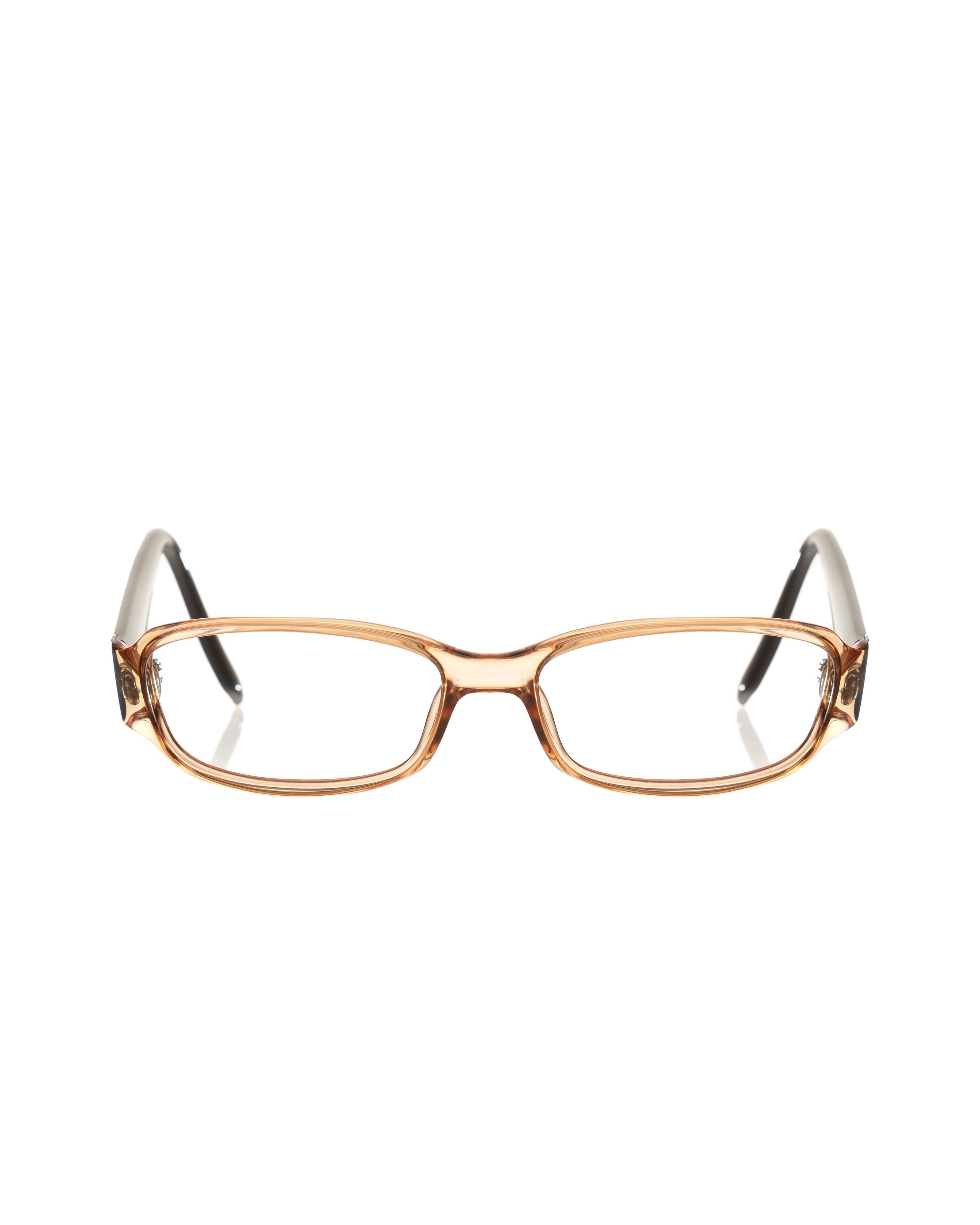 Christian Dior Monsieur Christian Dior '90s Transparent Orange and Brown Glasses Size ONE SIZE - 2 Thumbnail