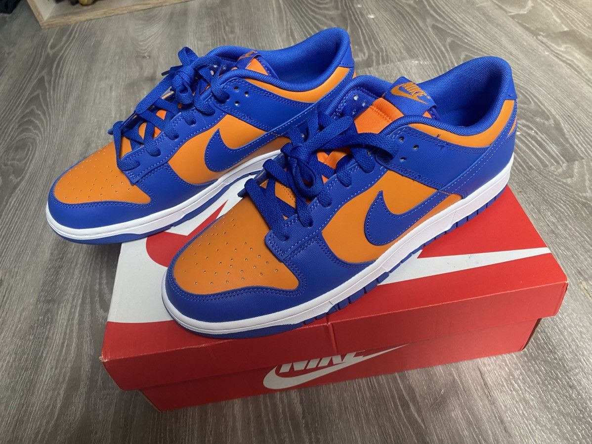 Nike Dunk low Orange/blue 45 11.5 Size US 11.5 / EU 44-45 - 4 Thumbnail
