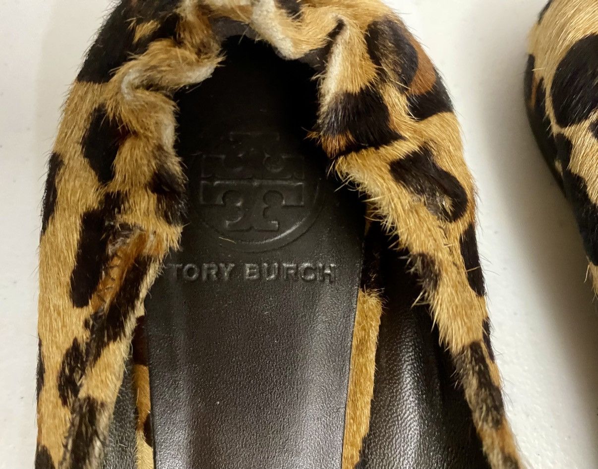 Tory Burch Tory Burch Brown Leopard Print Pony Hair Reva Ballet 7.5 US Size US 7.5 / IT 37.5 - 13 Thumbnail