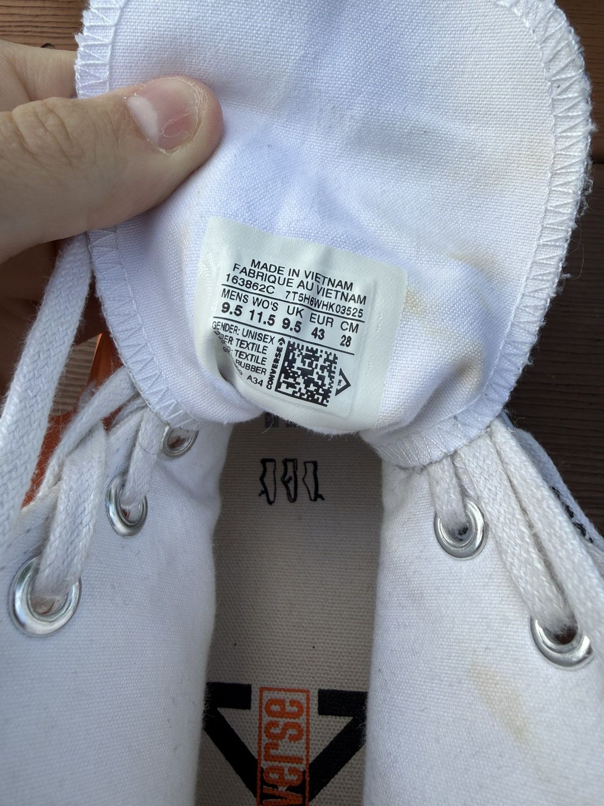 Converse Off-White Converse size 9.5 Size US 9.5 / EU 42-43 - 7 Thumbnail