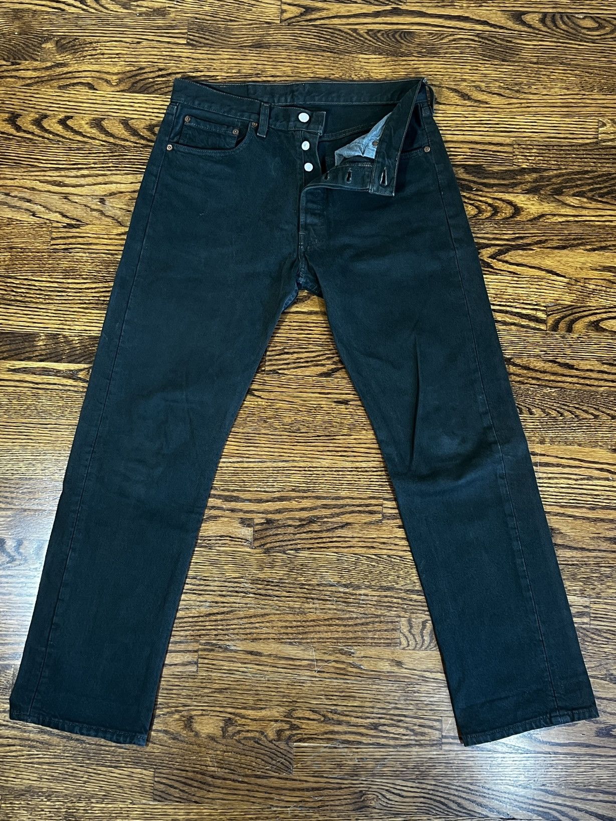Levi's × Vintage 501 Vintage Levi’s Green Jeans Size US 32 / EU 48 - 1 Thumbnail