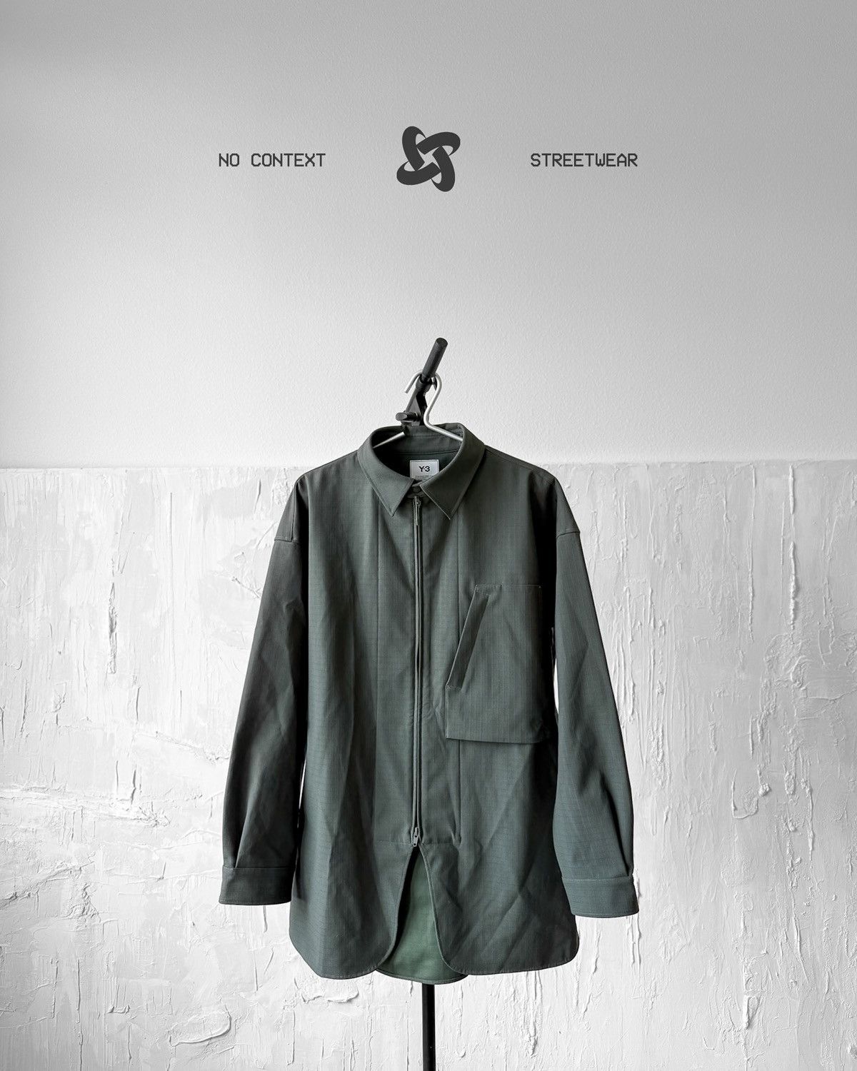 Adidas Adidas Y-3 by Yohji Yamamoto sage/khaki technical jacket Size US M / EU 48-50 / 2 - 2 Thumbnail
