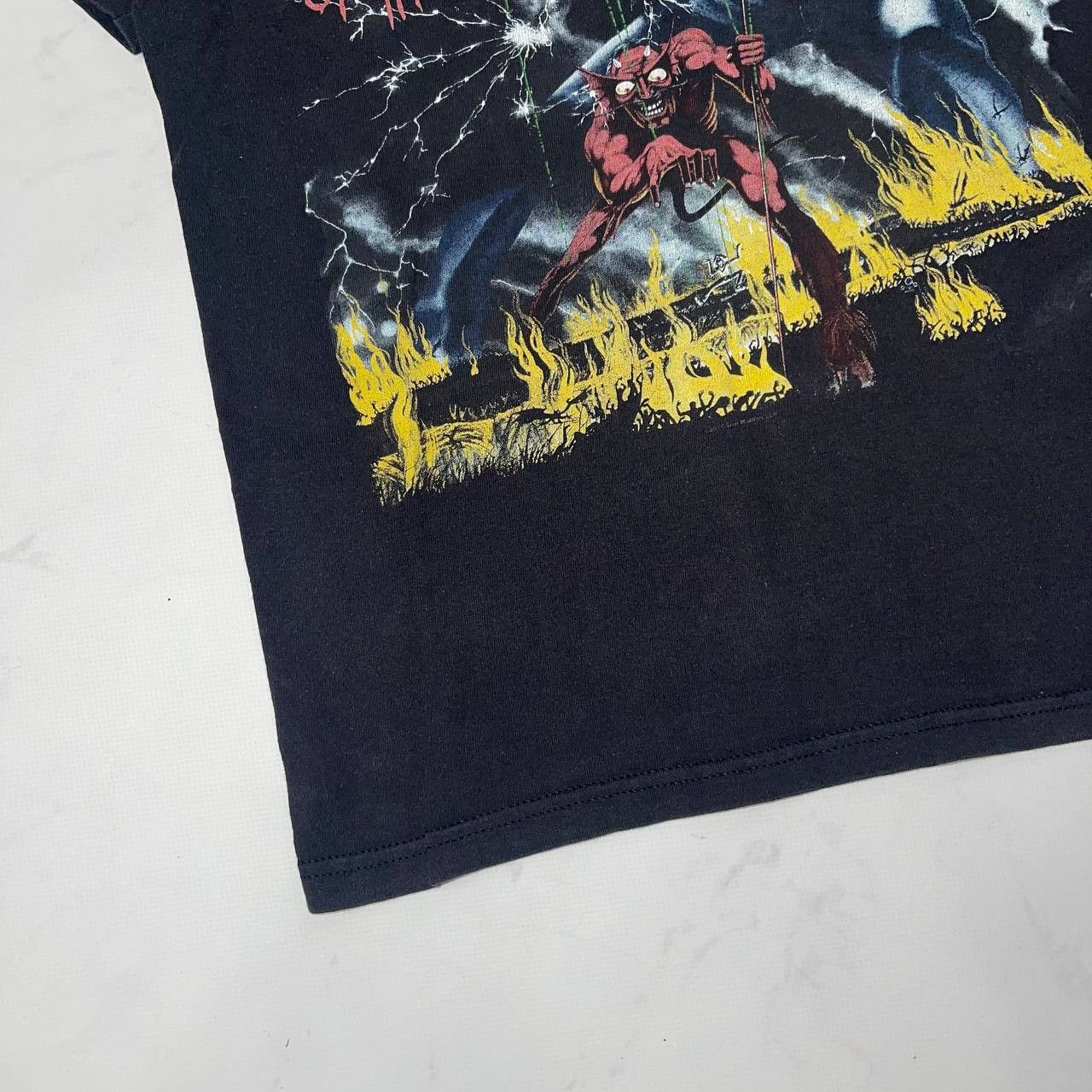Vintage Vintage Iron Maiden Number Of The Beast Band Tee Rock Metal Size US S / EU 44-46 / 1 - 5 Thumbnail