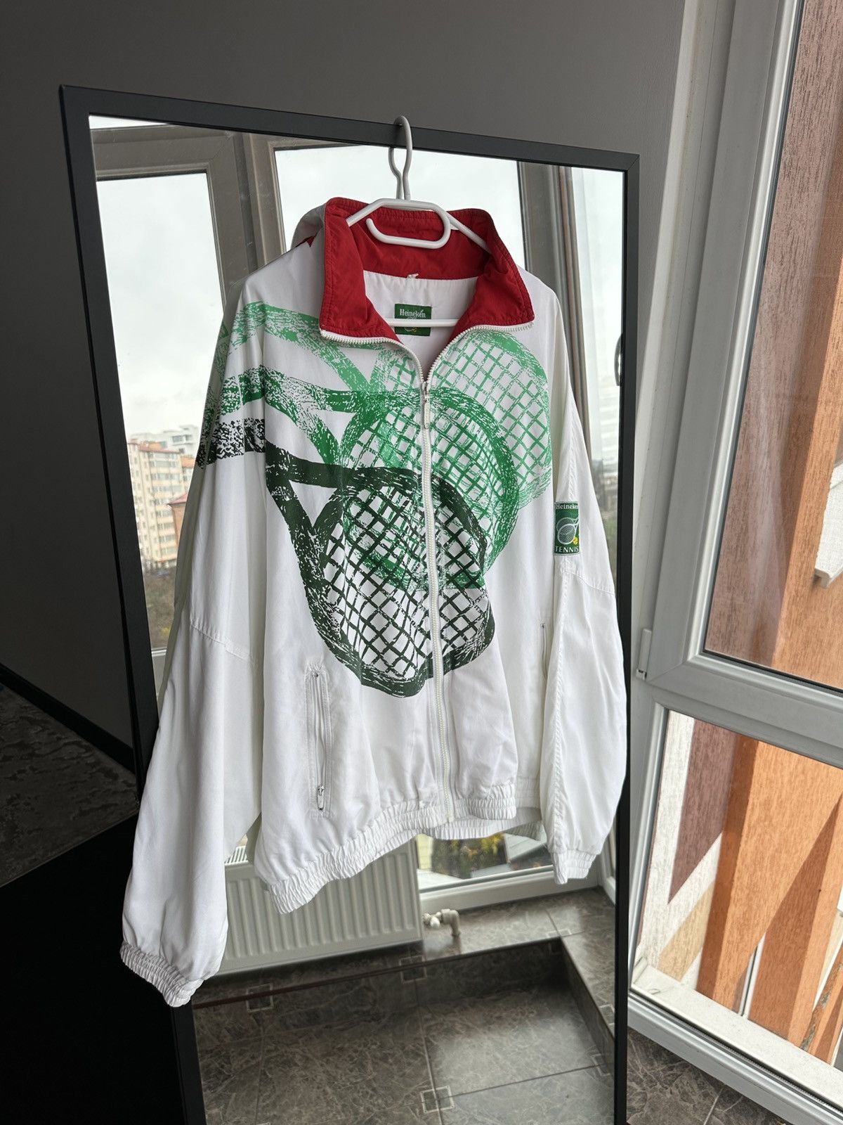 Heineken Vintage Heineken Tennis Windbreaker Limited Jacket 1990s Size US L / EU 52-54 / 3 - 2 Thumbnail