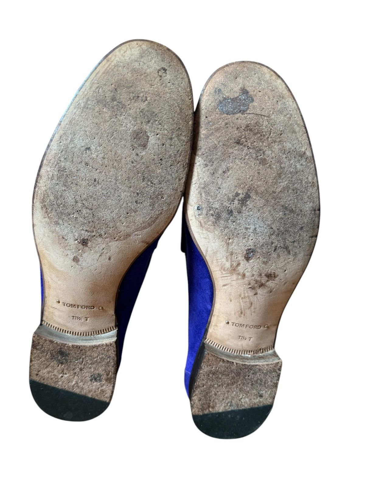 Tom Ford Purple Velvet Suede Slip In Loafers Size US 11 / EU 44 - 5 Thumbnail