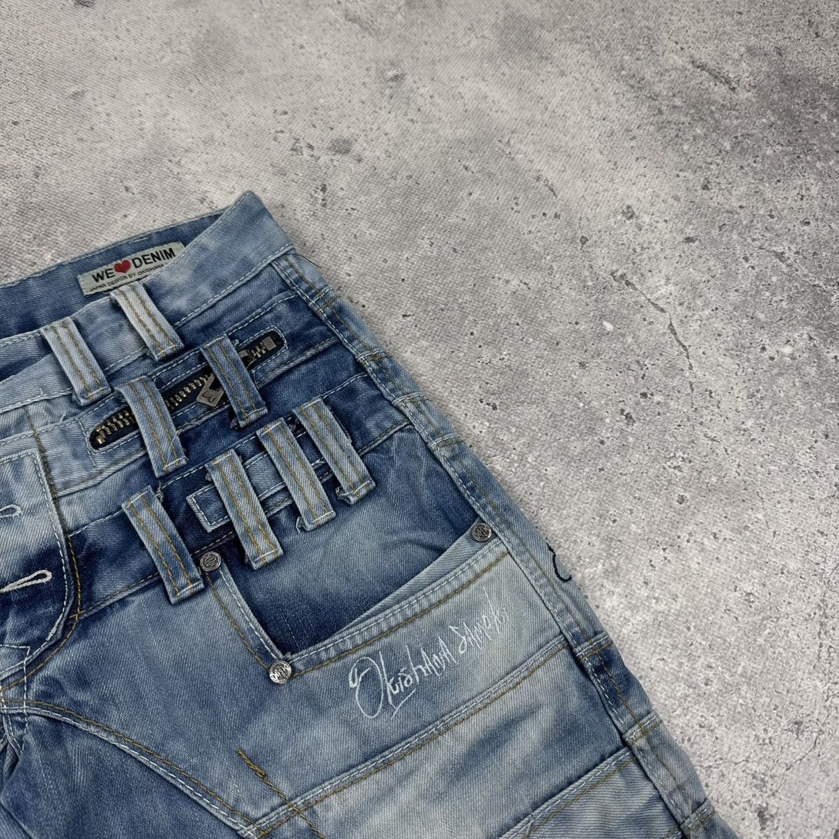 Japanese Brand J Rag Straight Patchwork Multipocket Y2K Denim Jeans Size US 29 - 4 Thumbnail
