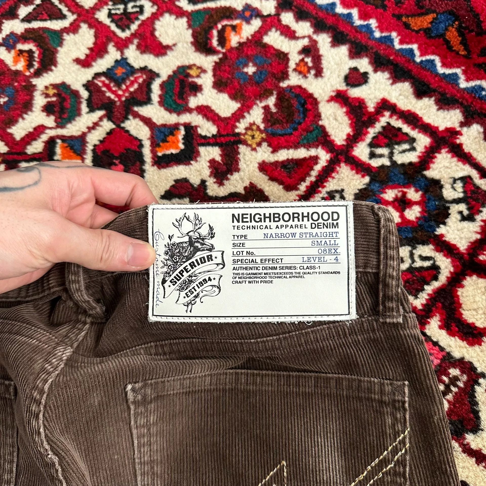 Neighborhood Neighborhood 08EX Corduroy Narrow Jeans S Size US 40 / EU 56 - 4 Thumbnail