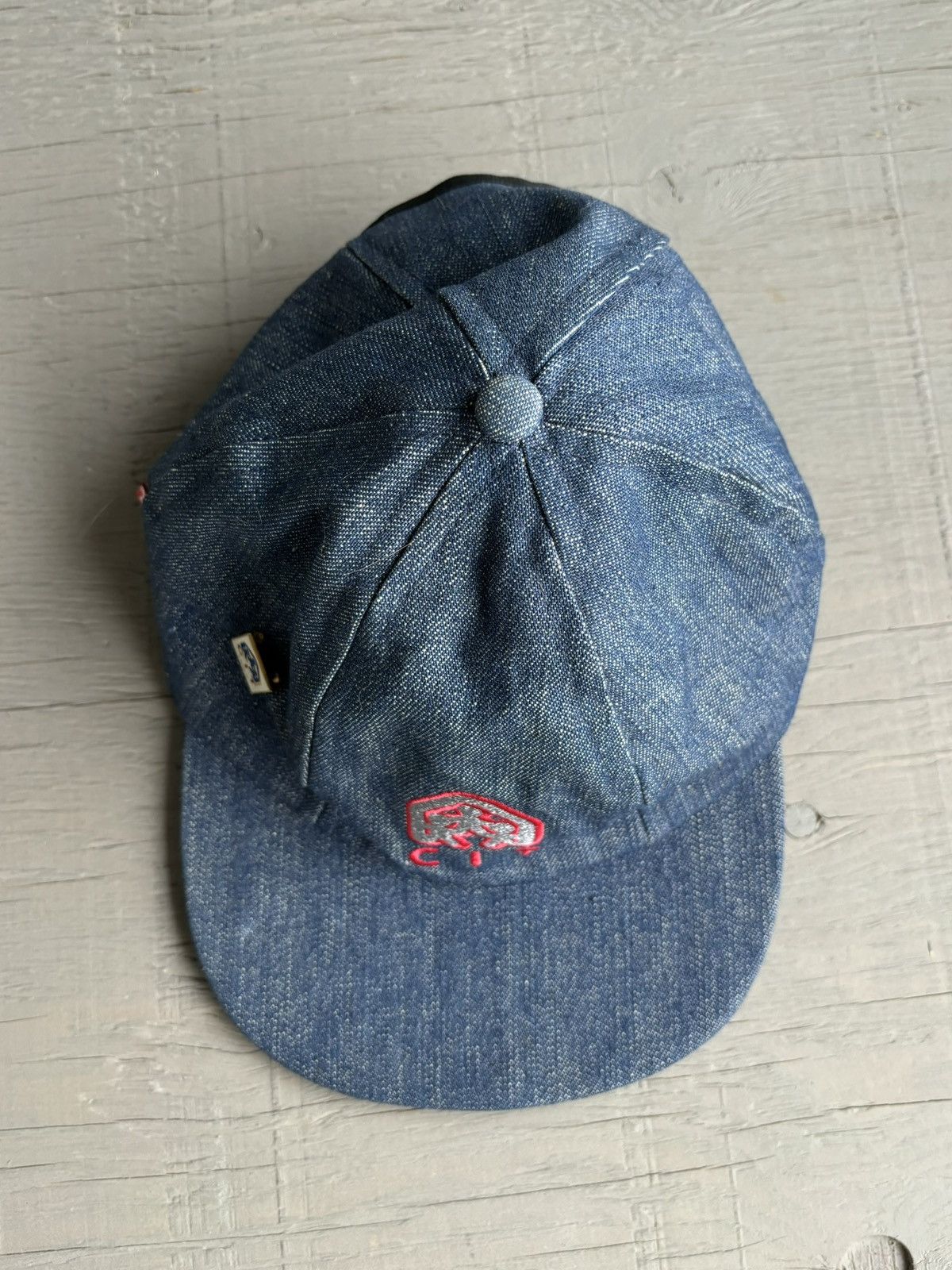 Levi's Vintage Levi's Red Tab Hat Dark Denim Snapback Blue Jean 90s Size ONE SIZE - 5 Thumbnail