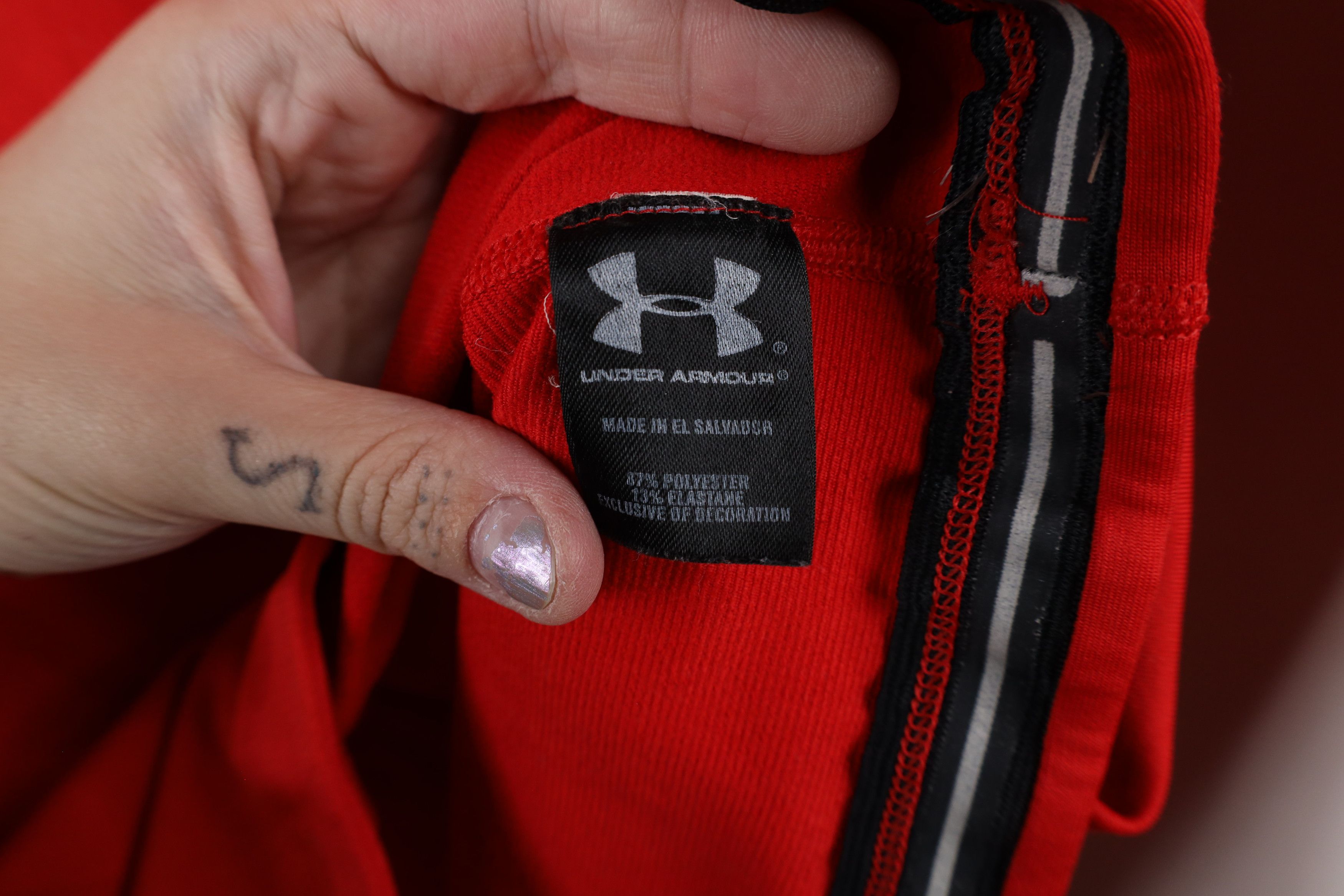 Under Armour × Vintage Under Armour Compression Mock Neck Long Sleeve T-Shirt Red Size US M / EU 48-50 / 2 - 7 Thumbnail