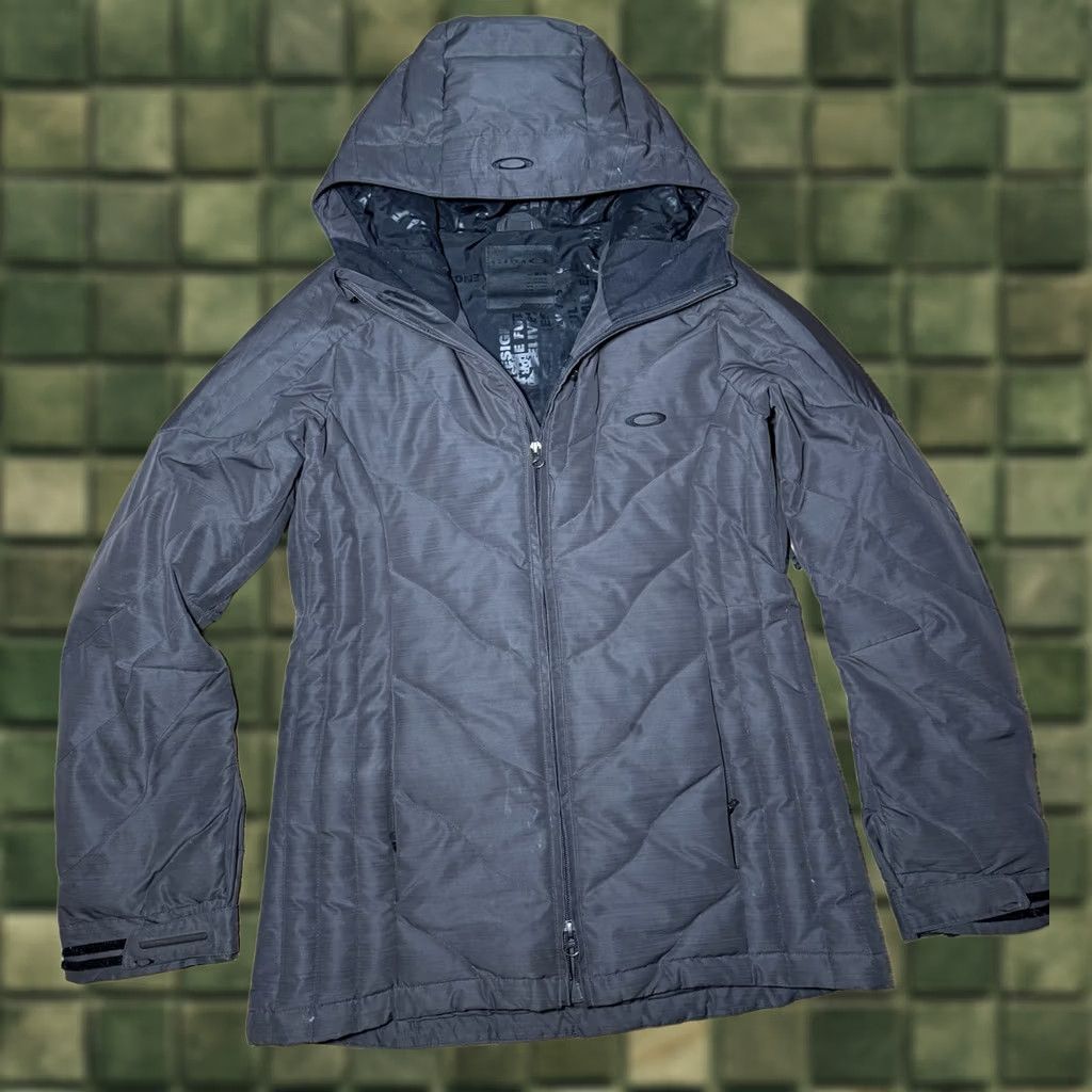 Oakley Oakley Recco Ski Snowboard Jacket Coat Hooded Women’s M Medium Duck Down Gray Size M / US 6-8 / IT 42-44 - 1 Thumbnail