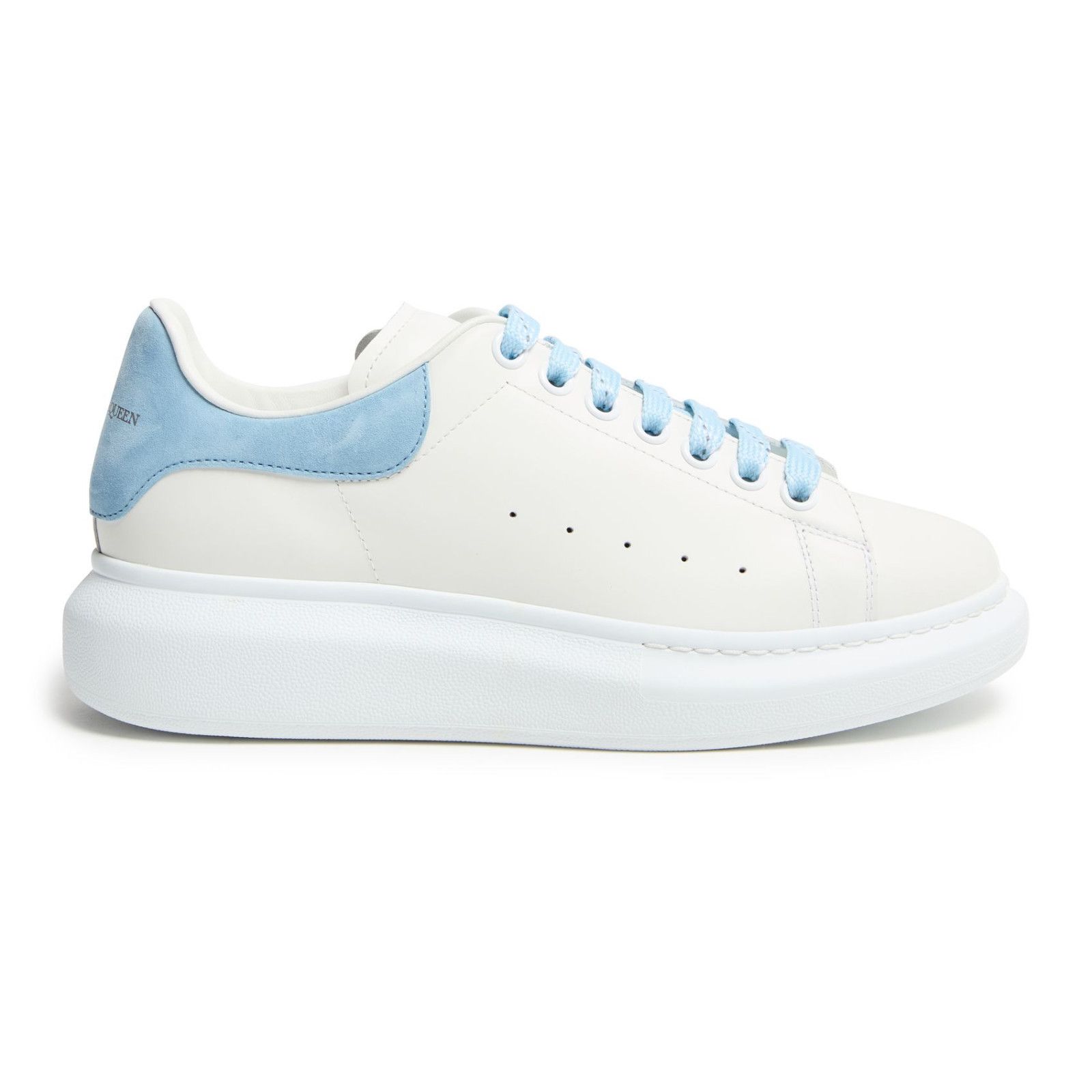 ALEXANDER MCQUEEN Oversized Women's White/Powder Blue Sneake