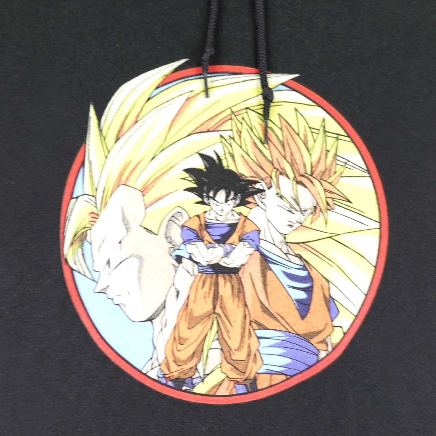 Vintage Dragon Ball Z Hoodie Mens Small Black Goku Super Sayain Pullover Sweatshirt Anime Size US S / EU 44-46 / 1 - 2 Thumbnail