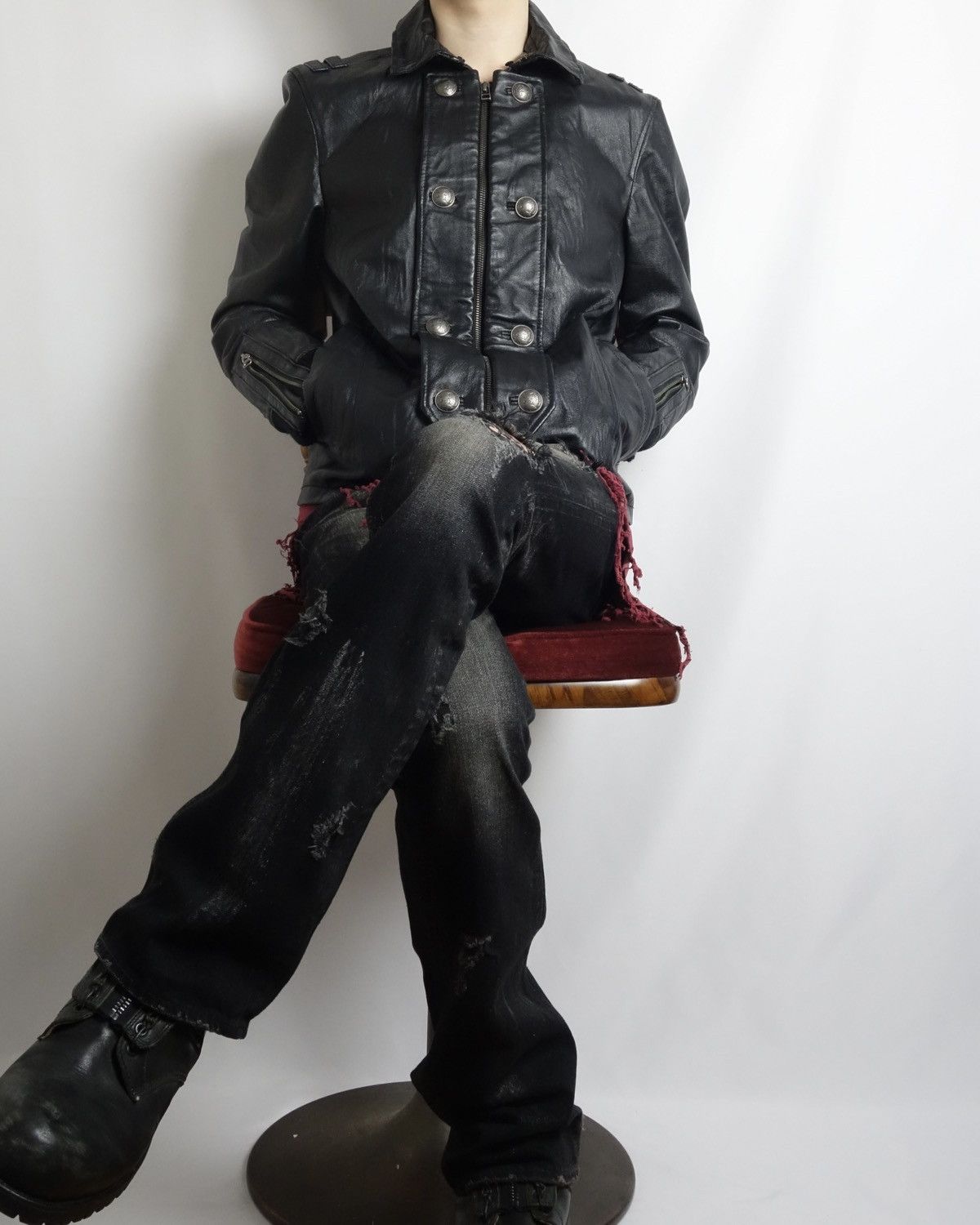 PPFM 2000’s “PPFM” Pig Leather Napoleon-style Jacket Size US M / EU 48-50 / 2 - 2 Thumbnail