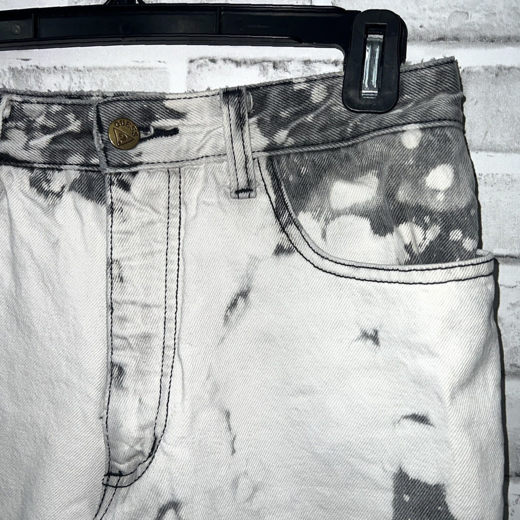 Guess VTG Guess Georges Marciano Acid Jeans Womens Size 31 Inseam 29” Gray USA Straight Jeans Womens Size 24" / US 00 / IT 34 - 3 Thumbnail