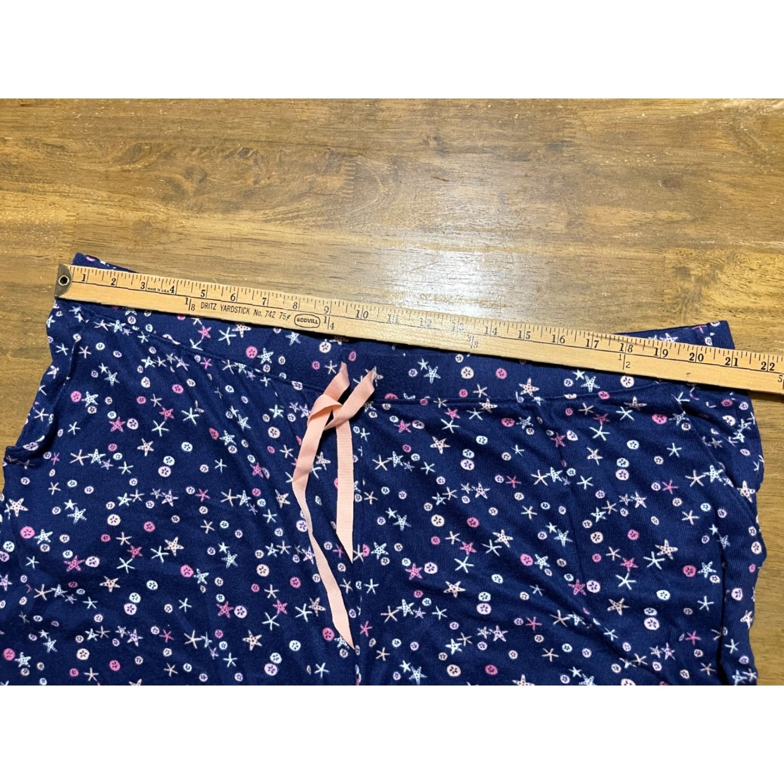 Vintage Time & Tru Shorts Women Plus 2X Sleep Shorts White Navy Pink White Lounge Pattern Solid Vintage? No. (Wait) Size 40" / US 18 - 7 Thumbnail