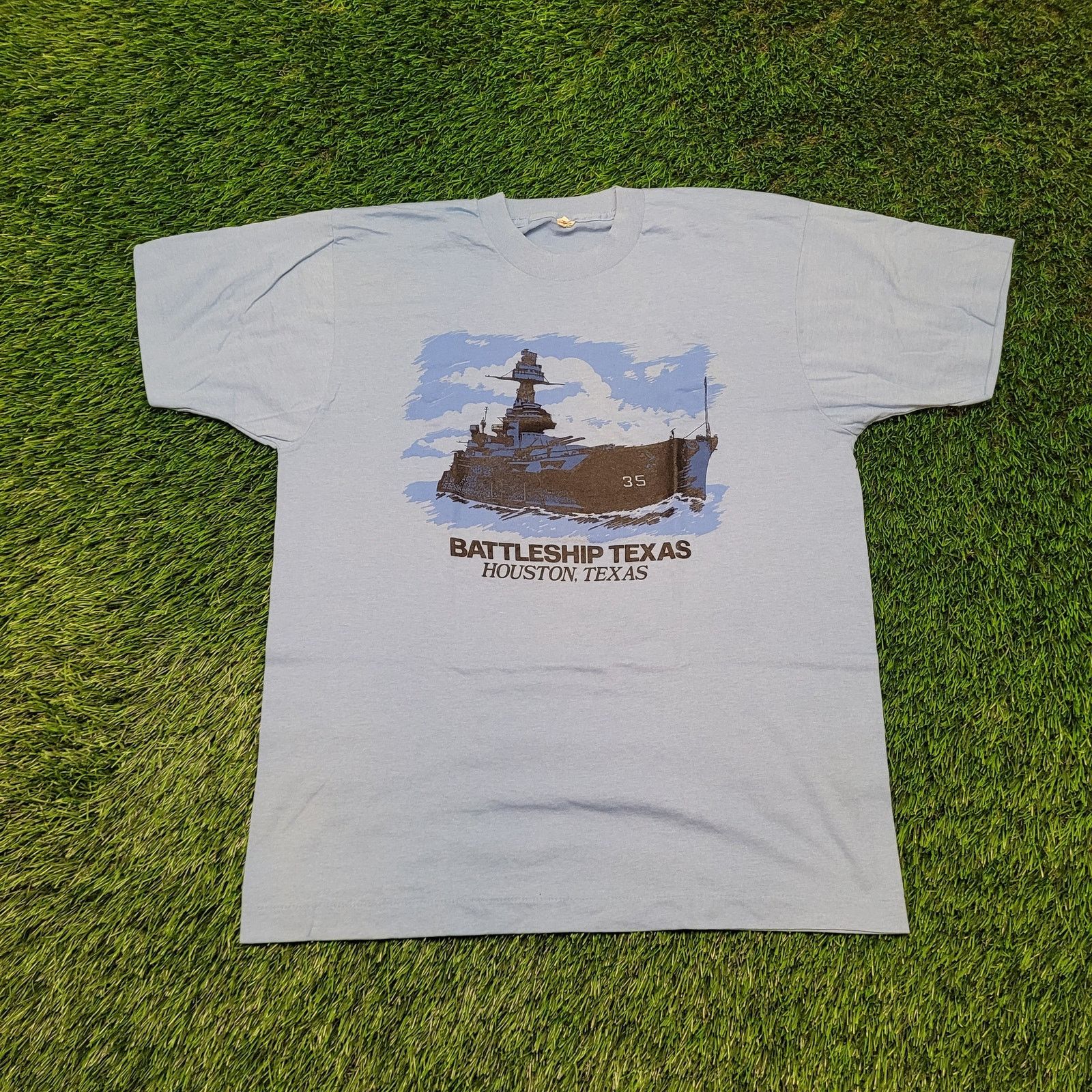 Other VTG 80s Single Stitch USS Texas BB-35 Ship T-Shirt M USA Size US M / EU 48-50 / 2 - 1 Thumbnail