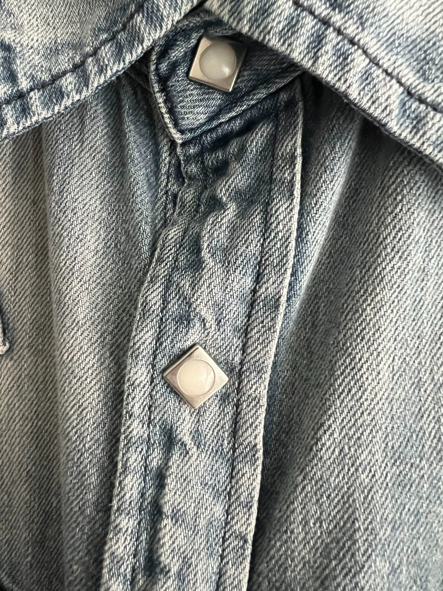 BRU NA BOINNE BRU NA BOINNE Western Denim Shirt Washed Batwing Japan L Size US L / EU 52-54 / 3 - 7 Thumbnail