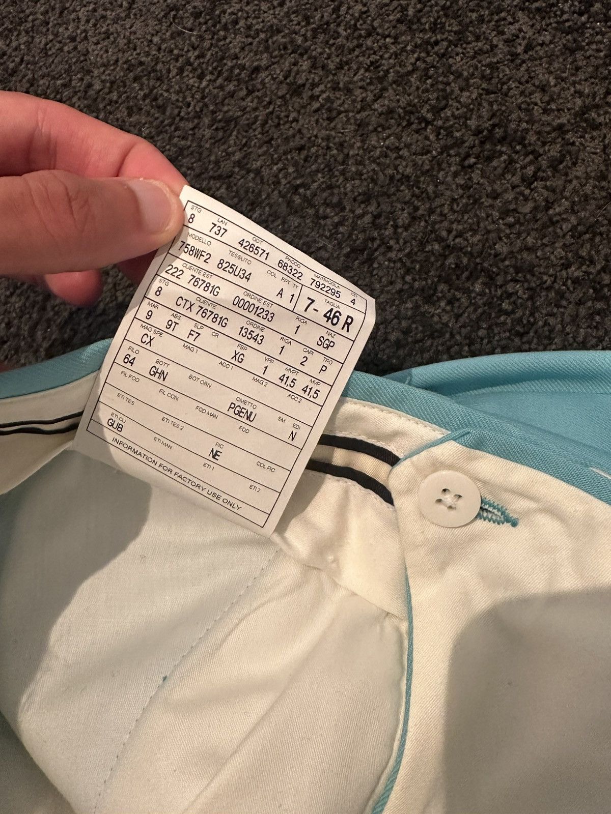Gucci Rare Gucci Turquoise Trousers as seen on Harry Styles Size US 31 - 8 Thumbnail