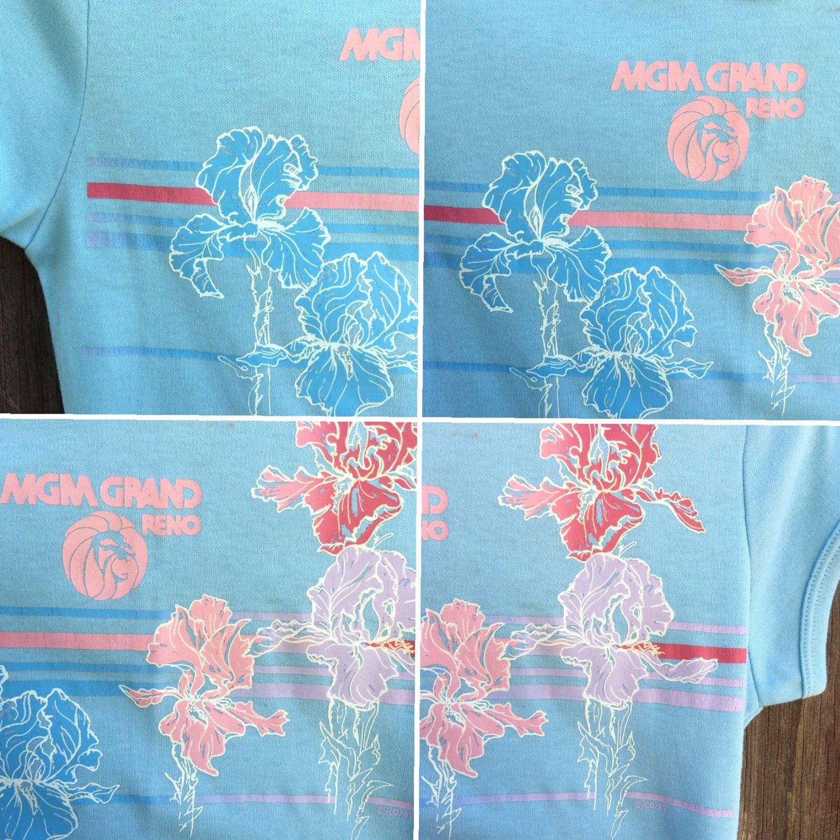 Vintage VINTAGE MGM Grand Reno T Shirt 1980s 80s Ariehlah Of California L Ladies Womens Blue Polycotton Graphic Shirt - Adult Large Size L / US 10 / IT 46 - 5 Thumbnail