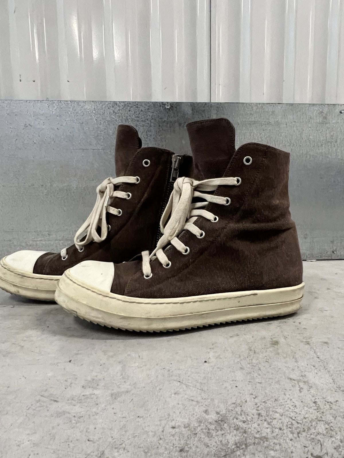 Rick Owens Drkshdw Hi top sneakers Ramones Size US 8.5 / EU 41-42 - 2 Thumbnail