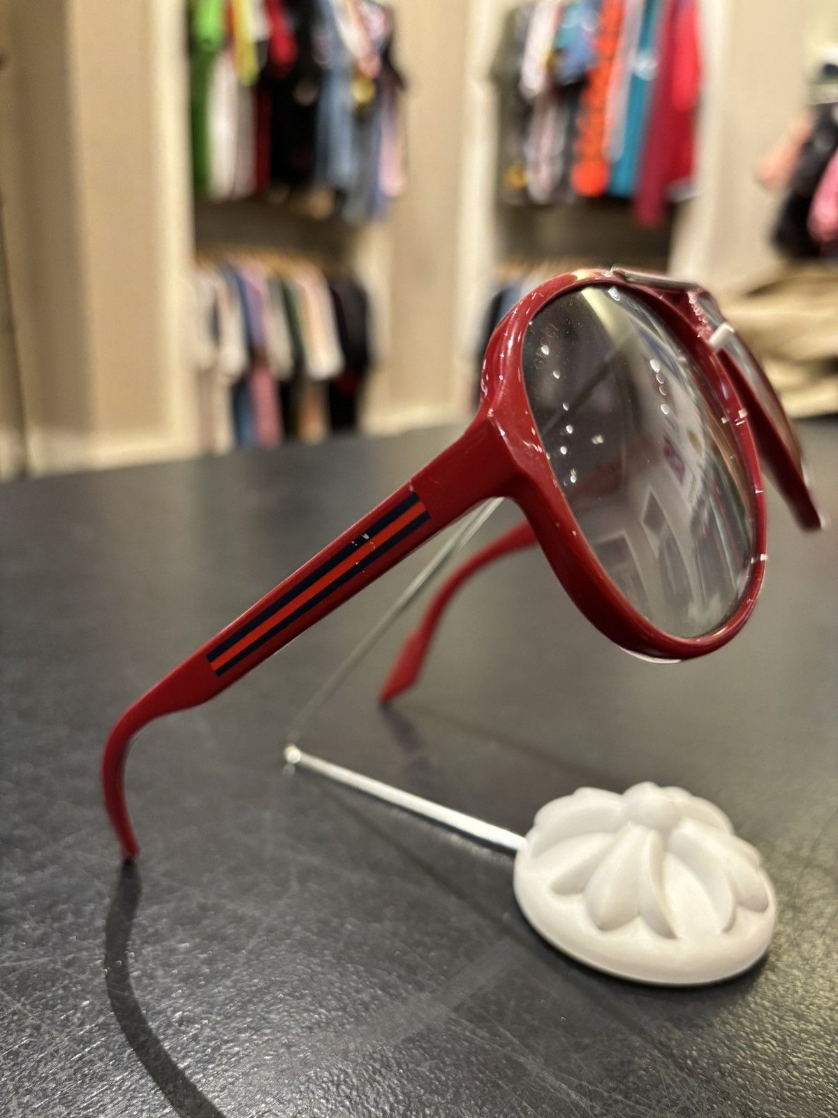 Gucci Gucci Aviator Sunglasses Size ONE SIZE - 4 Thumbnail