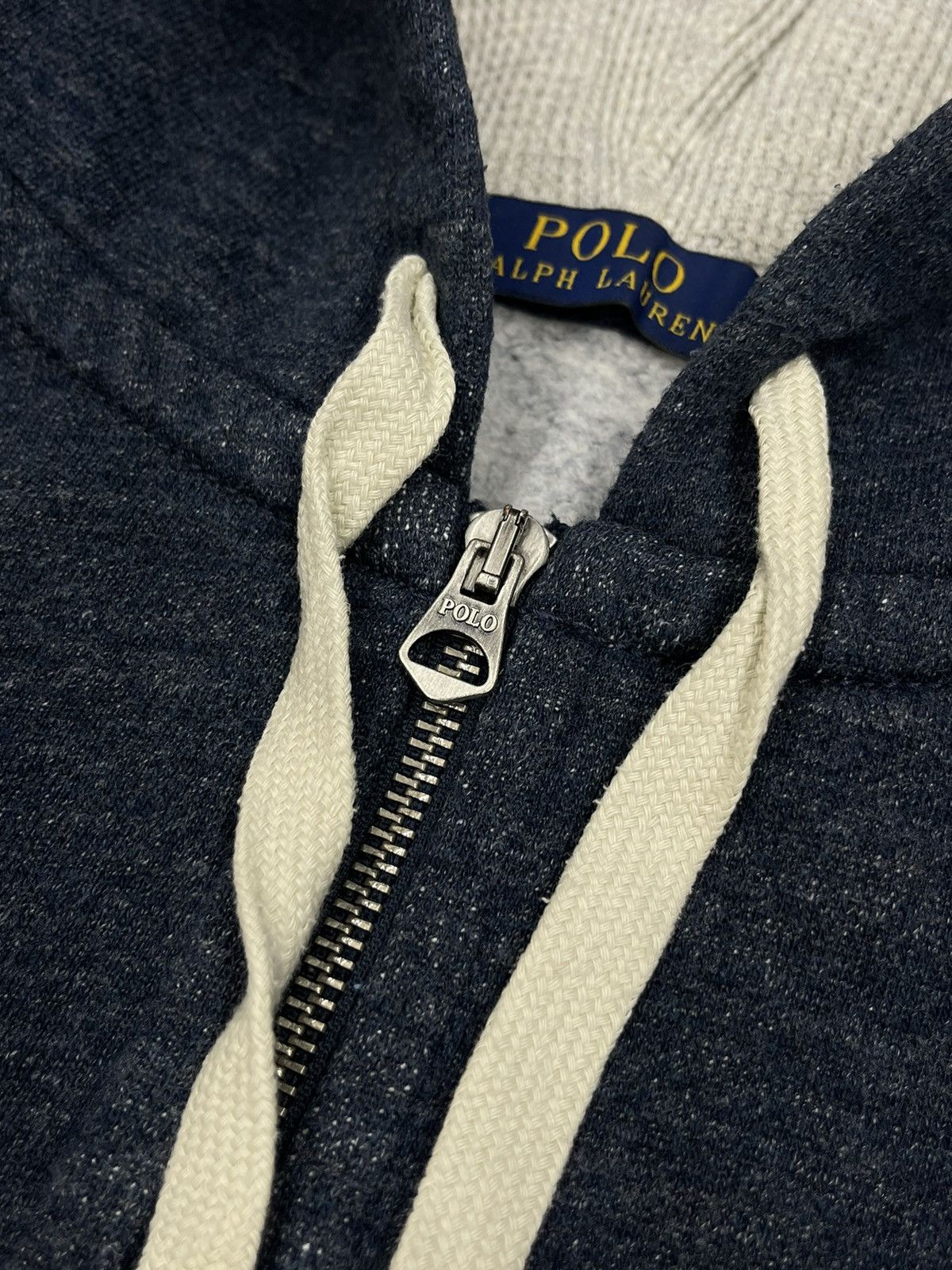 Polo Ralph Lauren Mens Polo Ralph Lauren Blue Zip Hoodie Y2K Rugby Size US L / EU 52-54 / 3 - 6 Thumbnail