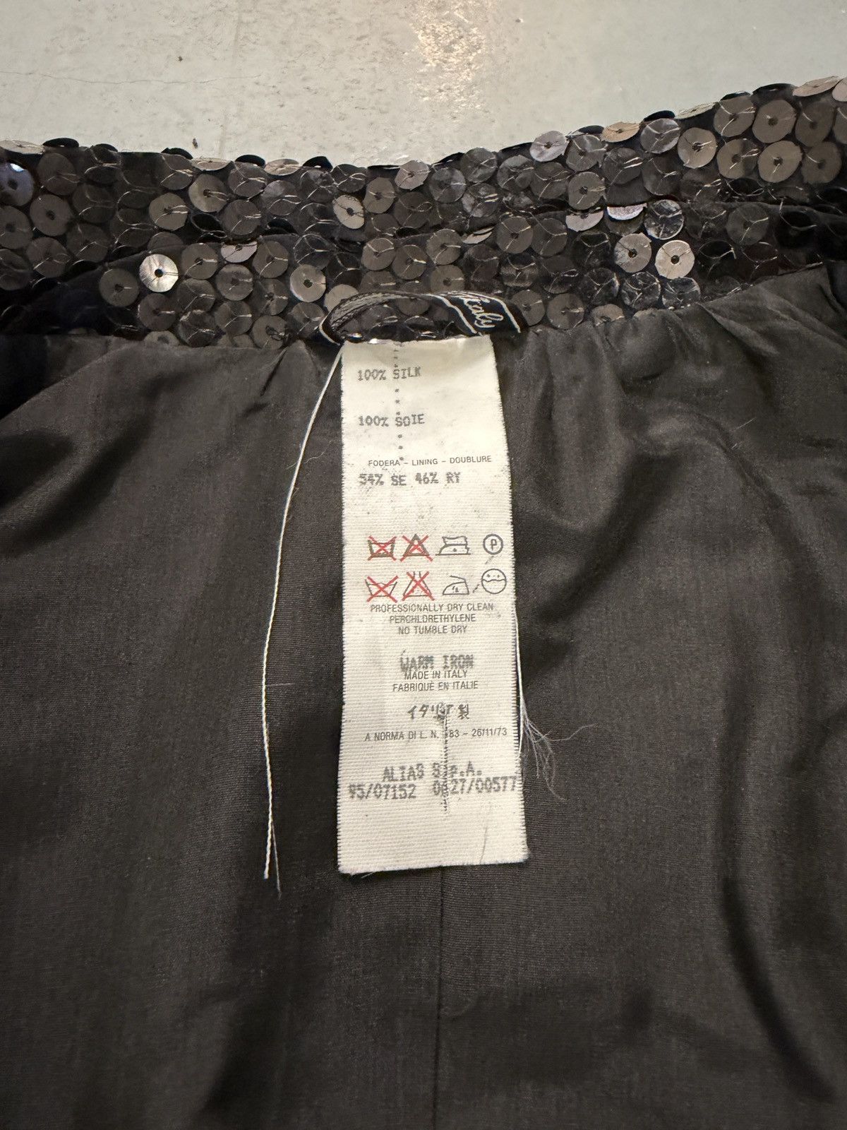 Versace F/W 1995 Gianni Versace Couture Black Sequin Medusa Jacket Size S / US 4 / IT 40 - 9 Thumbnail