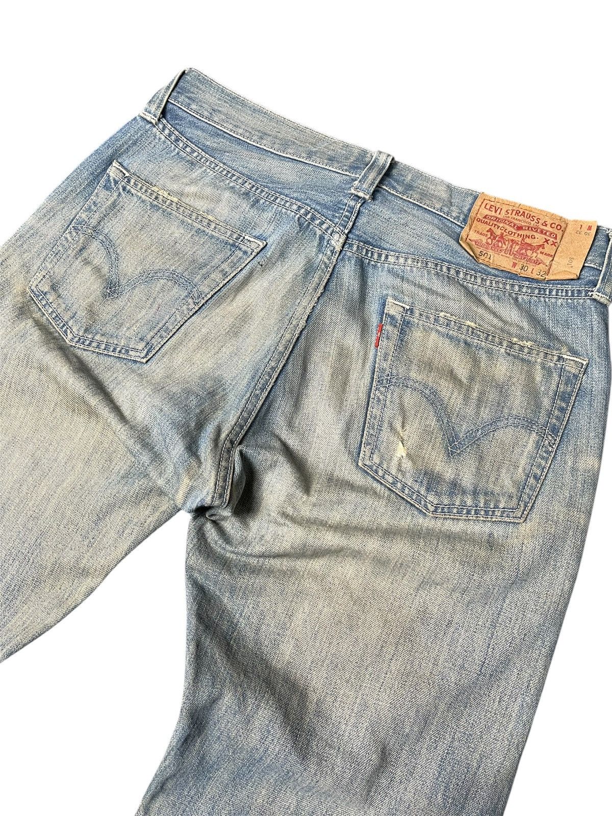 Designer × Japanese Brand × Levi's Vintage Clothing Kurt Cobain style levis patchwork Distressed faded Jeans Size US 30 / EU 46 - 4 Thumbnail
