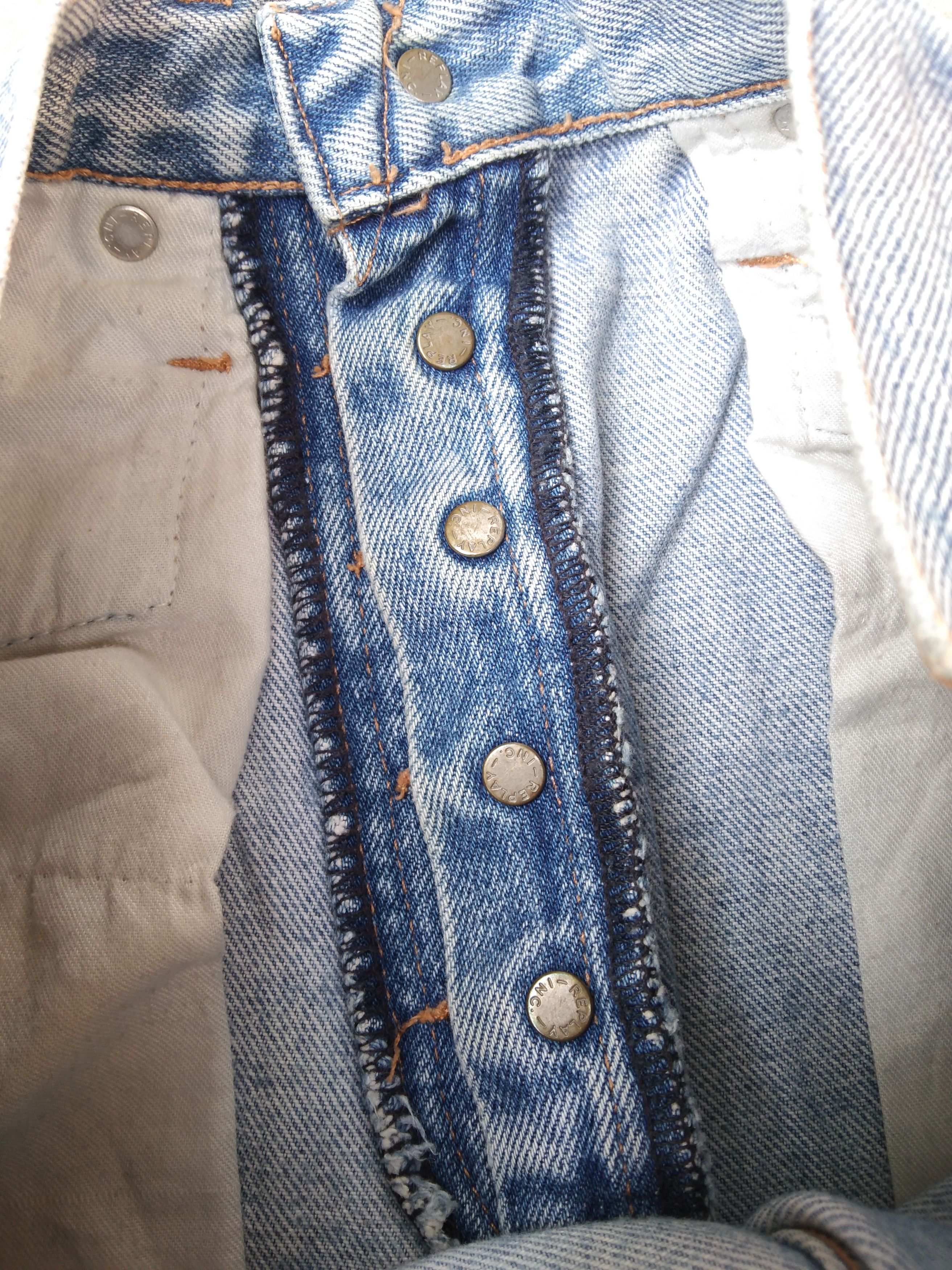 Vintage Vintage Replay Blue Wash Straight Leg Jeans 30x32 Size US 30 / EU 46 - 10 Thumbnail