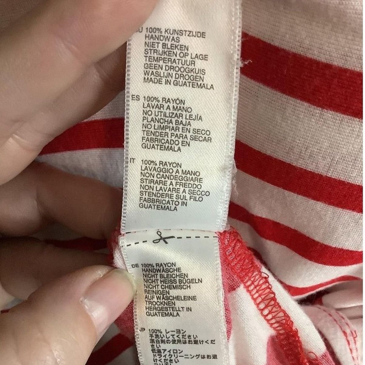 Forever 21 Casual Striped Red & White Scoop Neck Tee Forever 21 Small Size S / US 4 / IT 40 - 6 Thumbnail