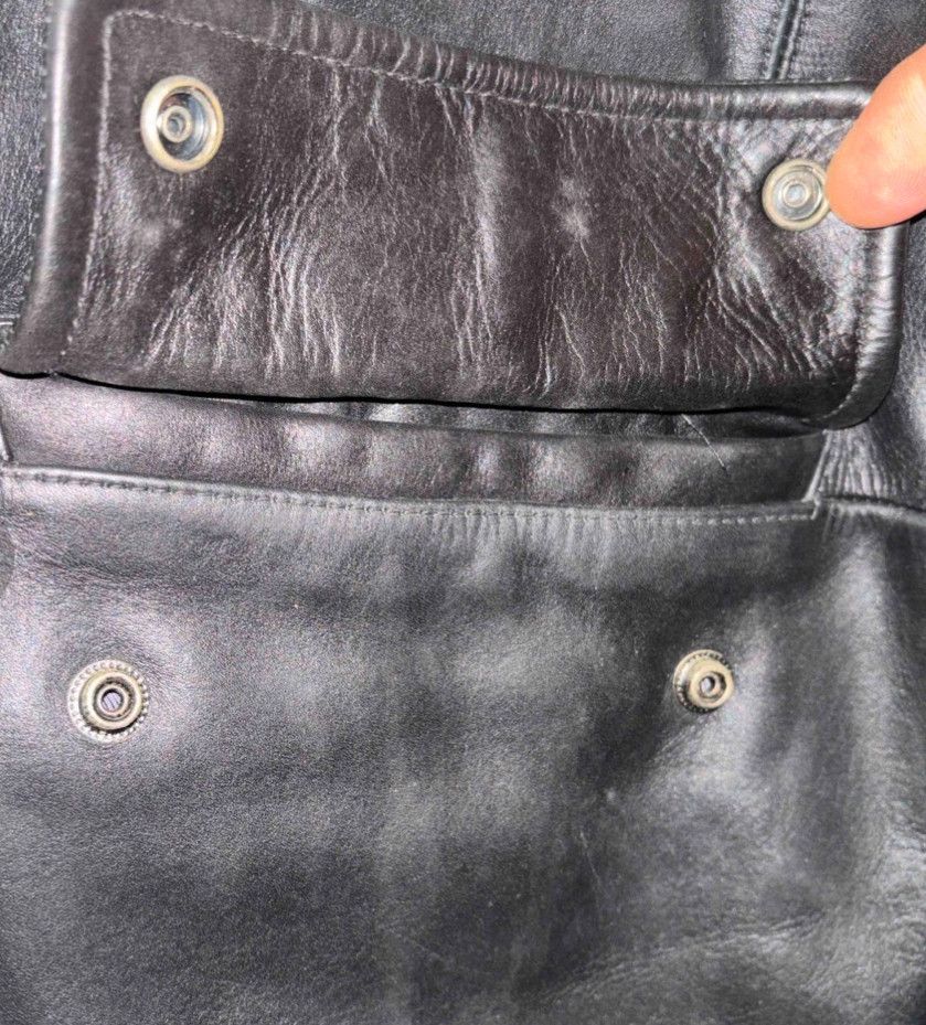 Jordan Brand × Nike Authentic Nike 2-3 Jordan Black 100% leather jacket- long Size US XXL / EU 58 / 5 - 4 Thumbnail