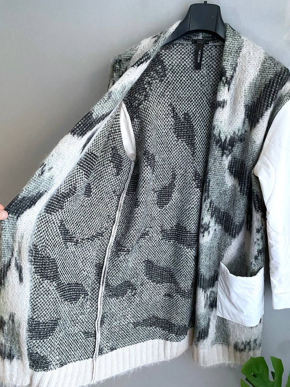 Other Marc Cain Mohair/Alpaca Wool Long Open Knit Cardigan, 3/M/L Size M / US 6-8 / IT 42-44 - 9 Thumbnail
