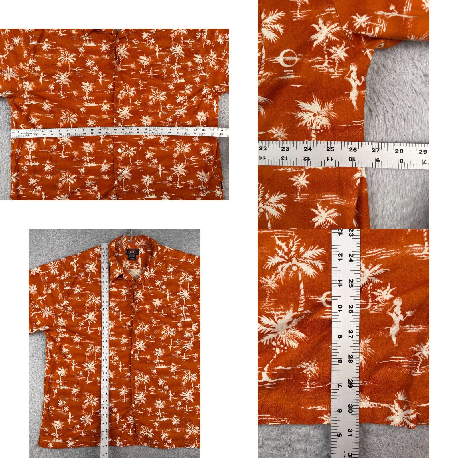 Route 66 VINTAGE Route 66 Shirt Men 2XL Orange Floral Palm Button Up Hawaiian 100% Cotton Size US XXL / EU 58 / 5 - 8 Thumbnail