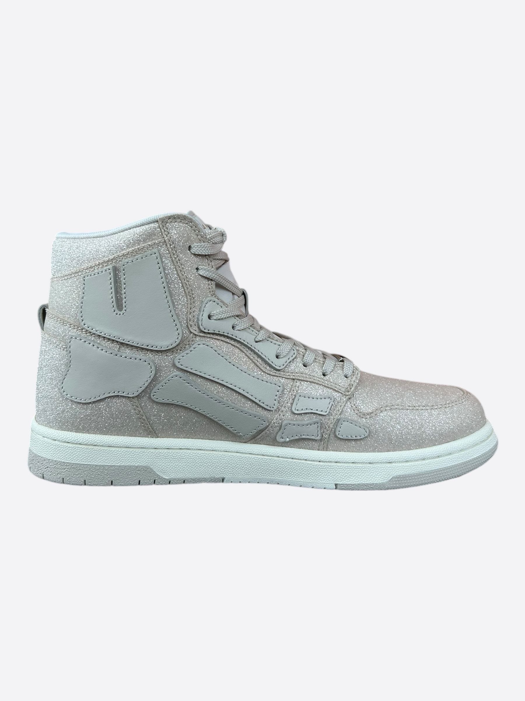 Amiri Amiri Beige Crystal Skeleton High Tops Size US 10 / EU 43 - 5 Thumbnail
