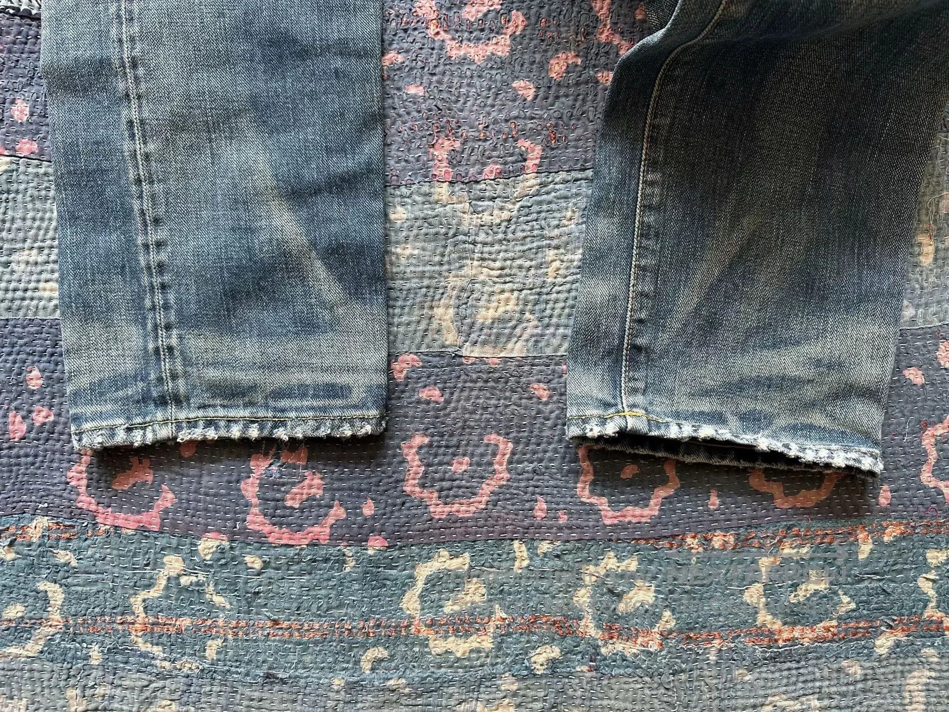 RRL Ralph Lauren rrl distressed vintage wash denim pants. Size US 31 - 5 Thumbnail