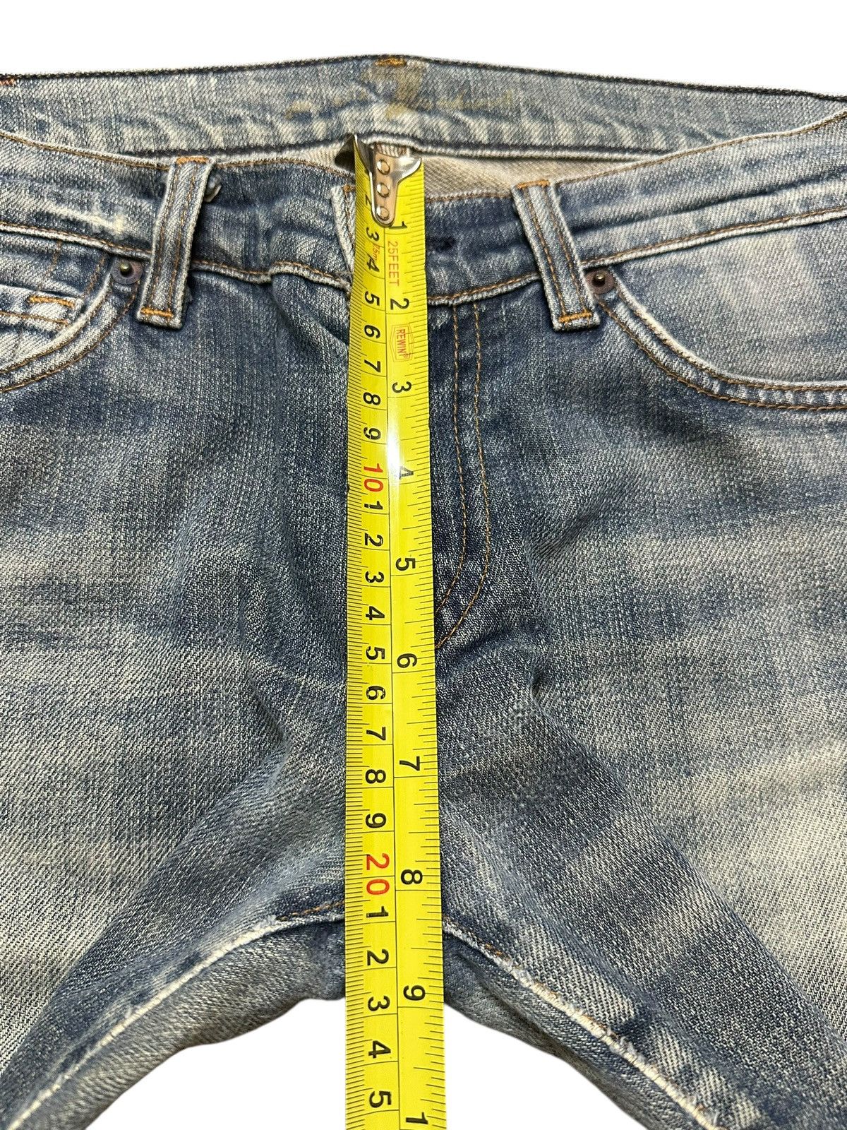 Other Vintage Japanese Brand Blue Faded Wash Style Flare Jeans Size US 28 / EU 44 - 14 Thumbnail