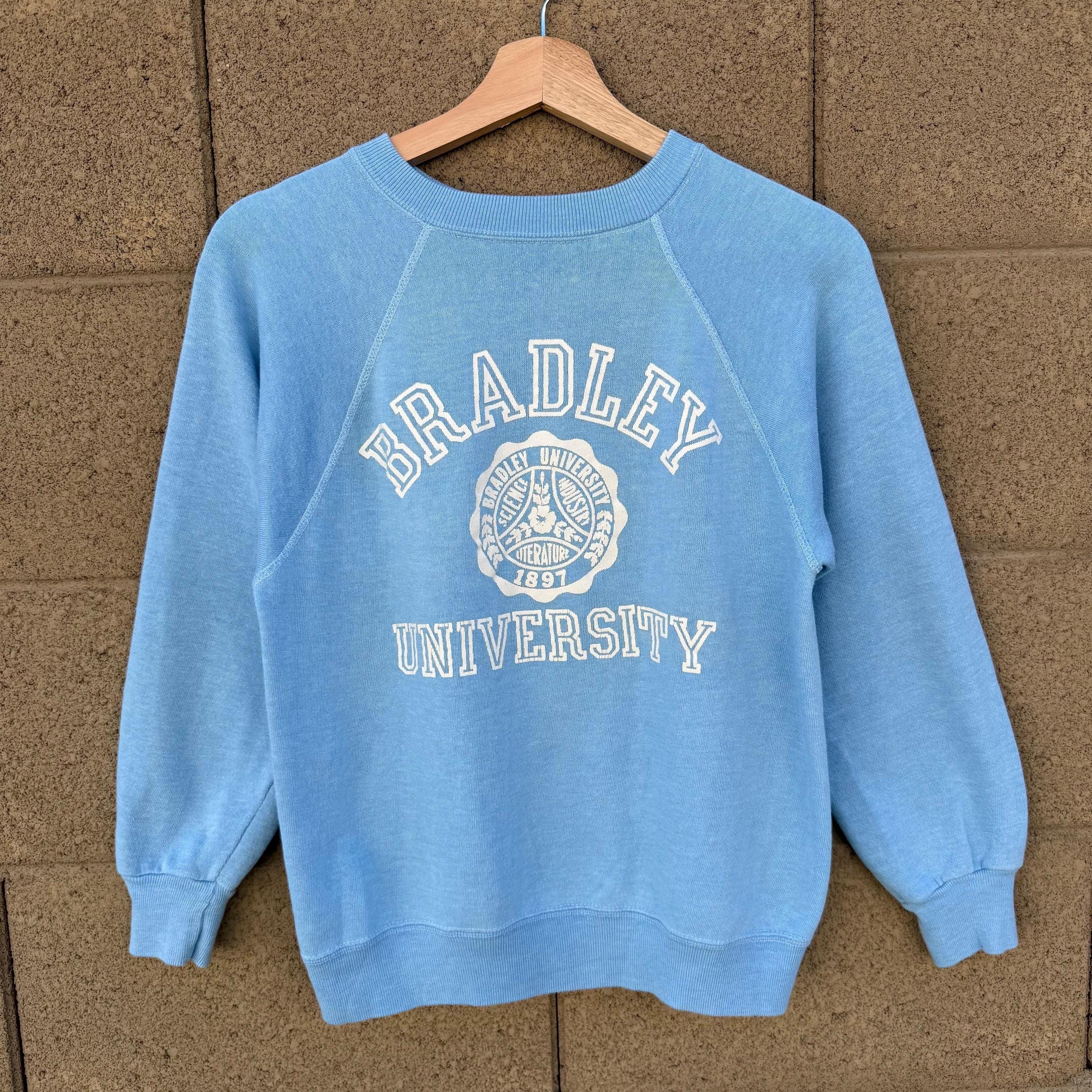 Vintage 60's Bradley University Crest School Crewneck Sweatshirt Size US S / EU 44-46 / 1 - 1 Thumbnail