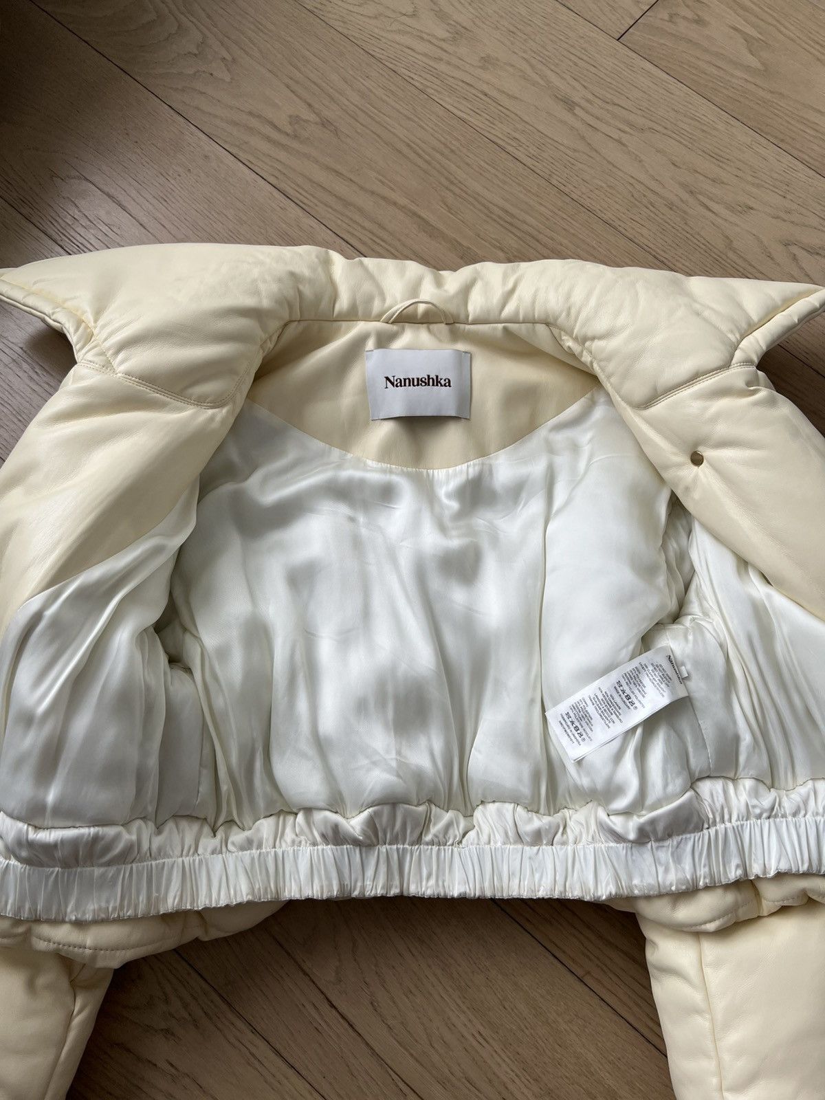 Nanushka Nanushka Off-White Vegan Leather Jamie Jacket Size S / US 4 / IT 40 - 5 Thumbnail