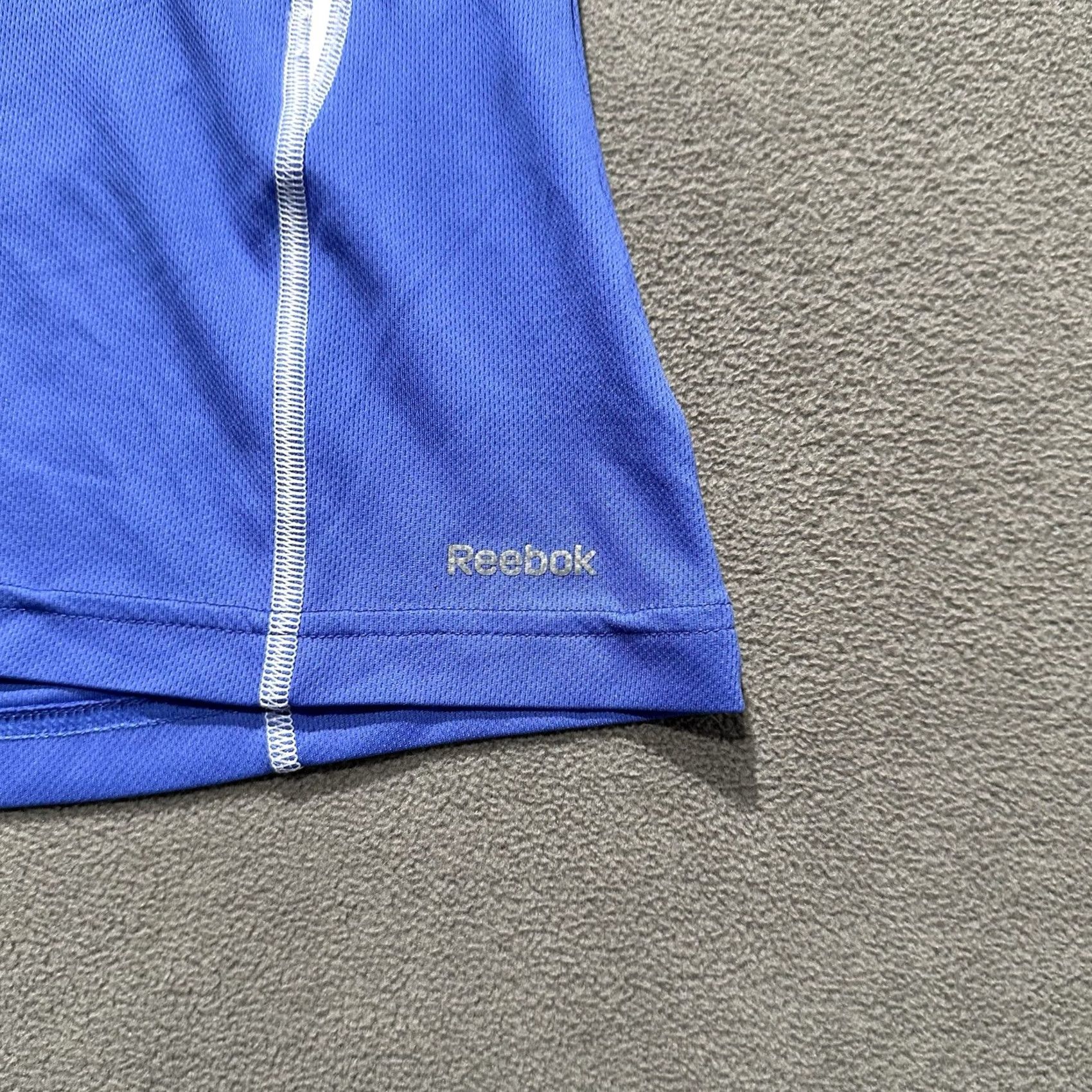 Reebok Reebok Shirt Womens Large Blue Long Sleeve Athletic Play Dry Performance EUC Size L / US 10 / IT 46 - 6 Thumbnail